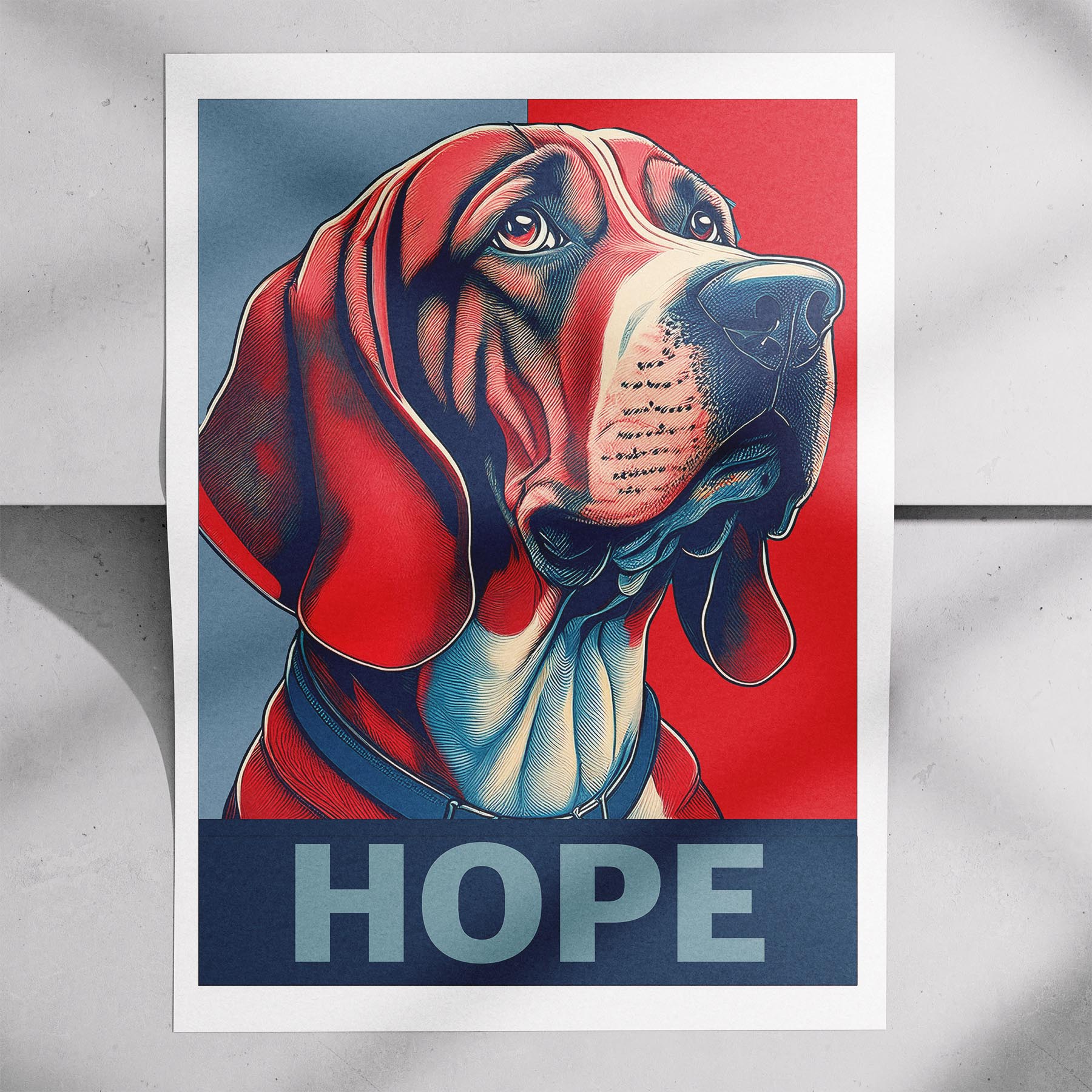 Bloodhound HOPE Series Inspired by the Obama Poster image 7