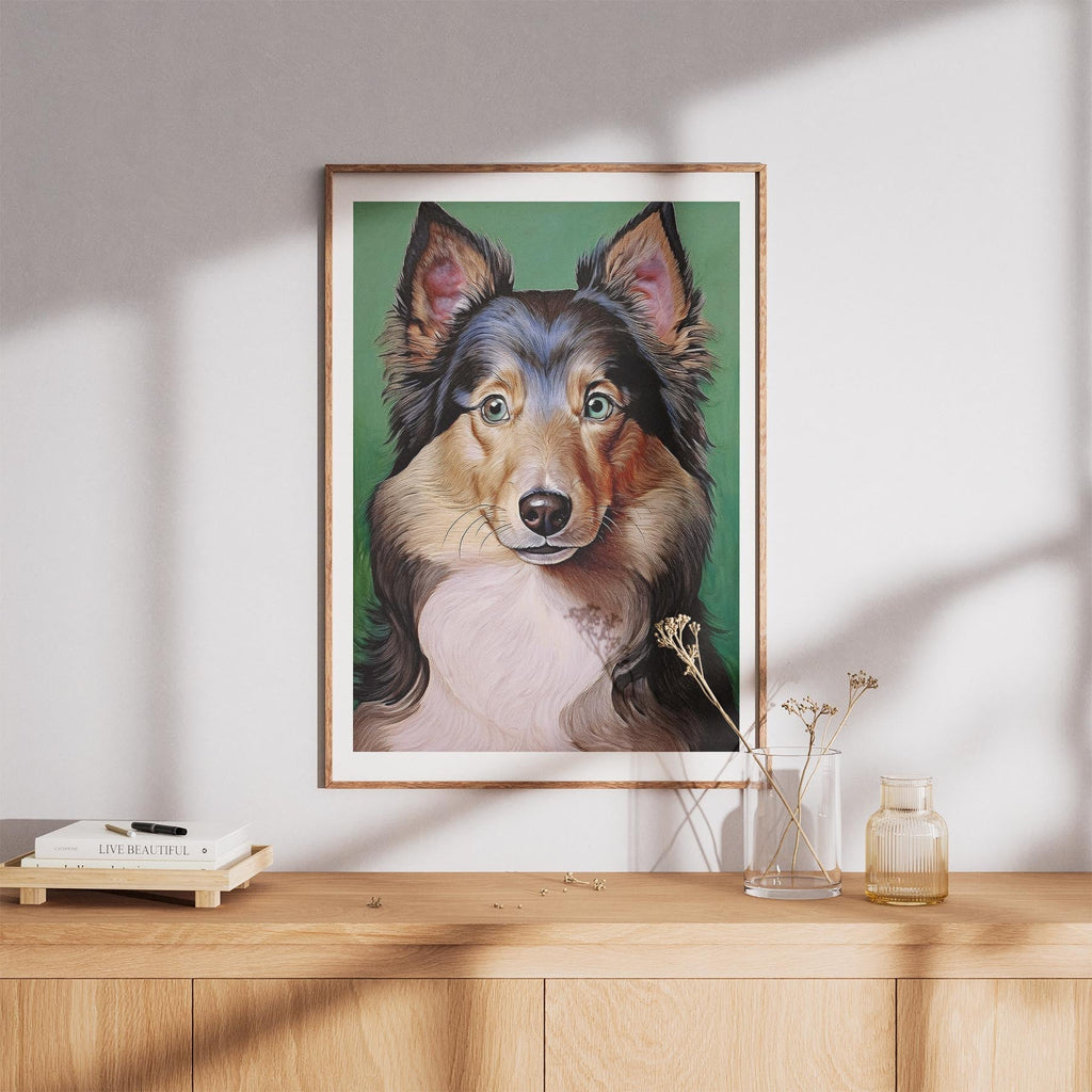 Shetland Sheepdog Green Painted Series image 8