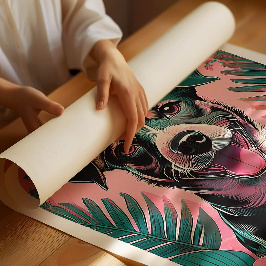 Jack Russell Flowery Dog image 1