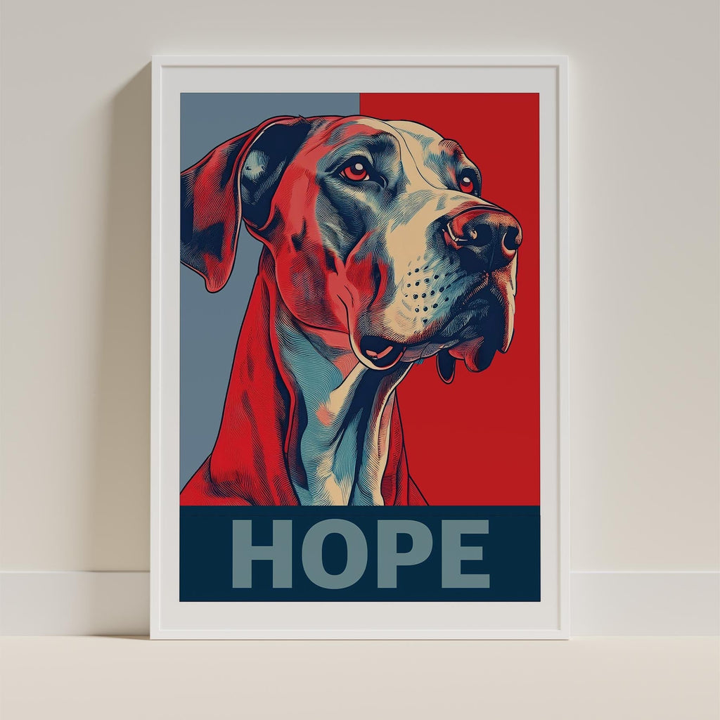 Great Dane HOPE Series Inspired by the Obama Poster image 9