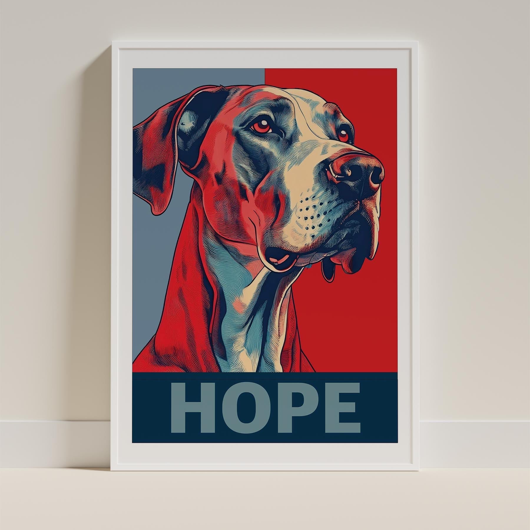 Great Dane HOPE Series Inspired by the Obama Poster image 9