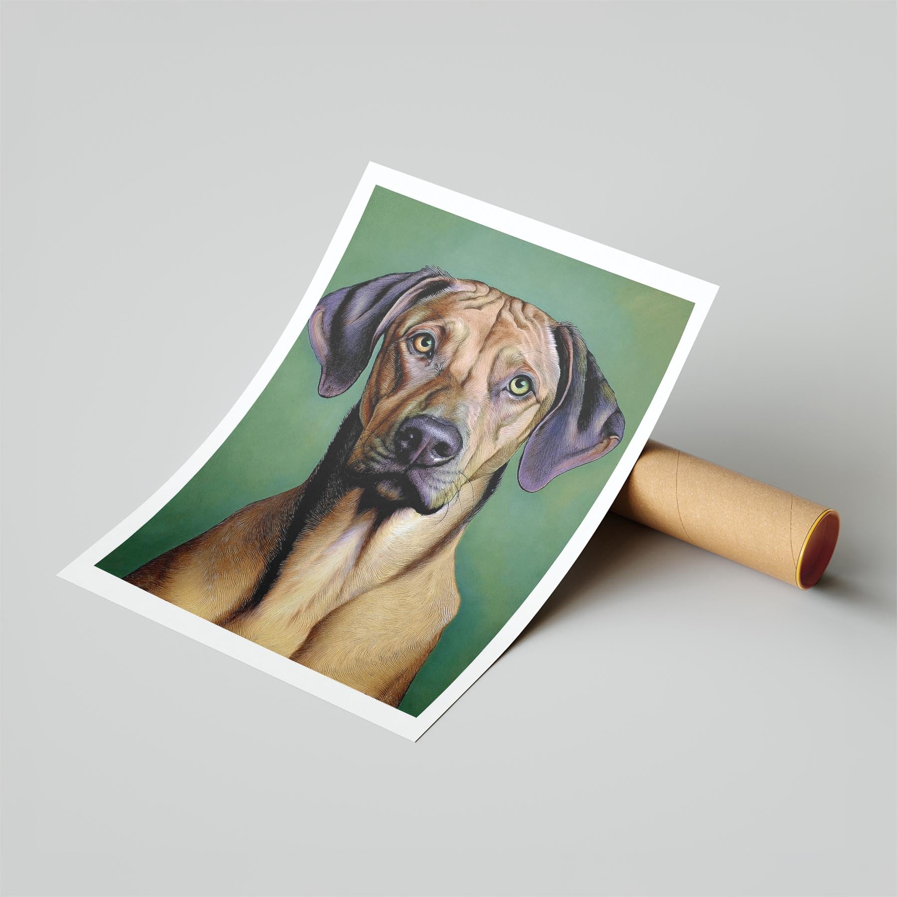 Rhoedesian Ridgeback Green Painted Series image 6