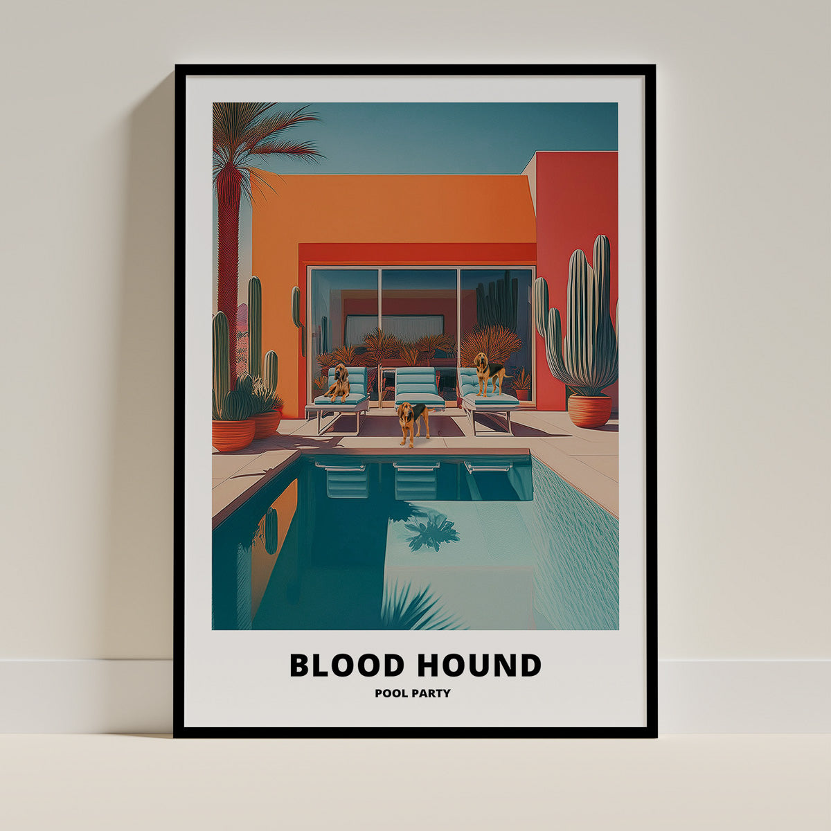 Blood Hound Dog Art Print Unframed | 2 Unique Designs | Wall Art Gift for Dog Lovers - Image 2 | Dogsy & Co