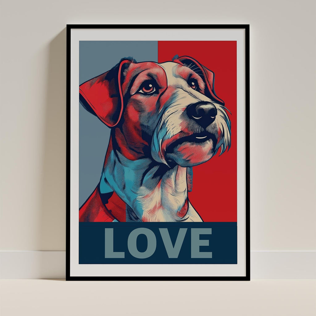 Fox Terrier LOVE Series Inspired by the Obama Poster image 0