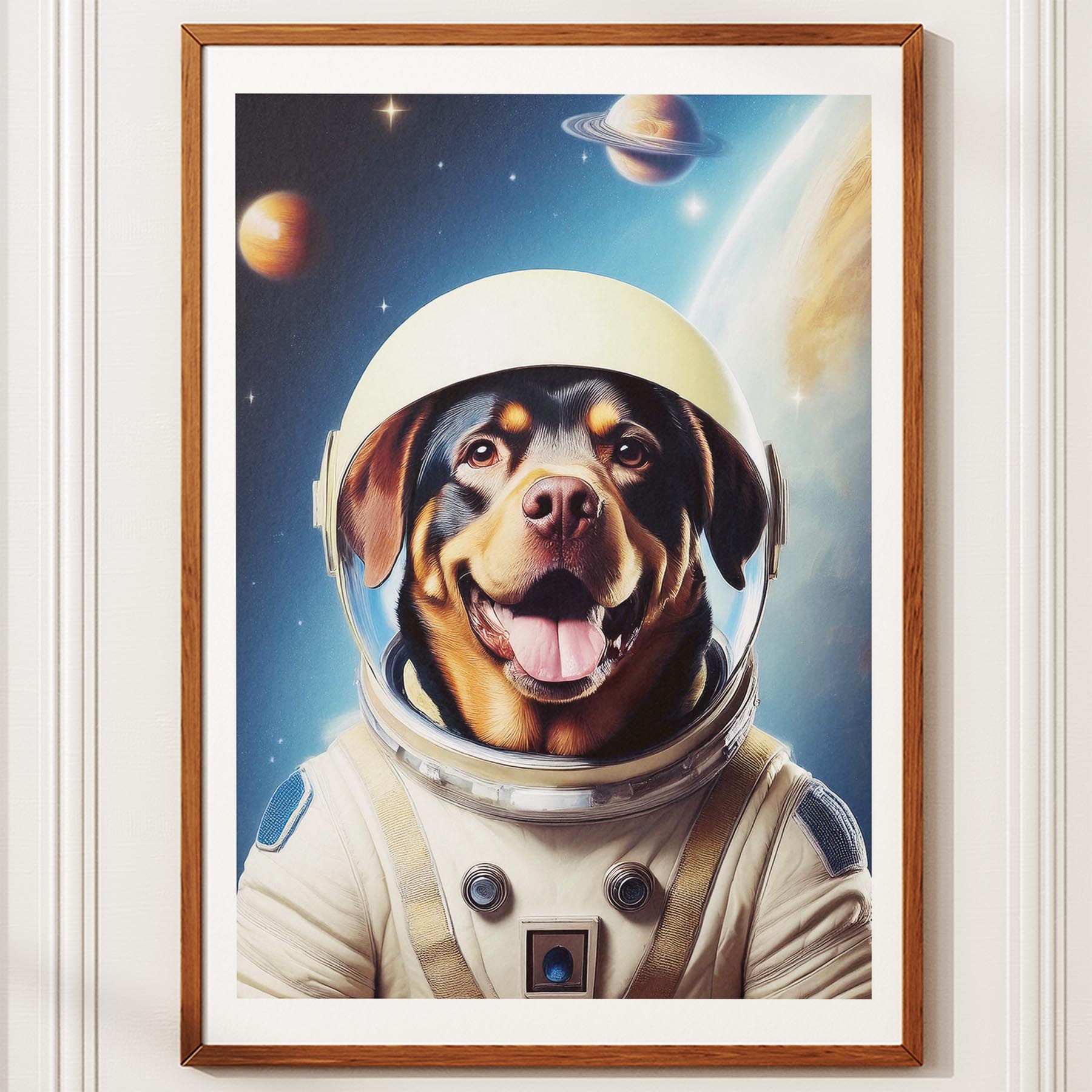 Rottweiler Astronaut Dog Series image 10