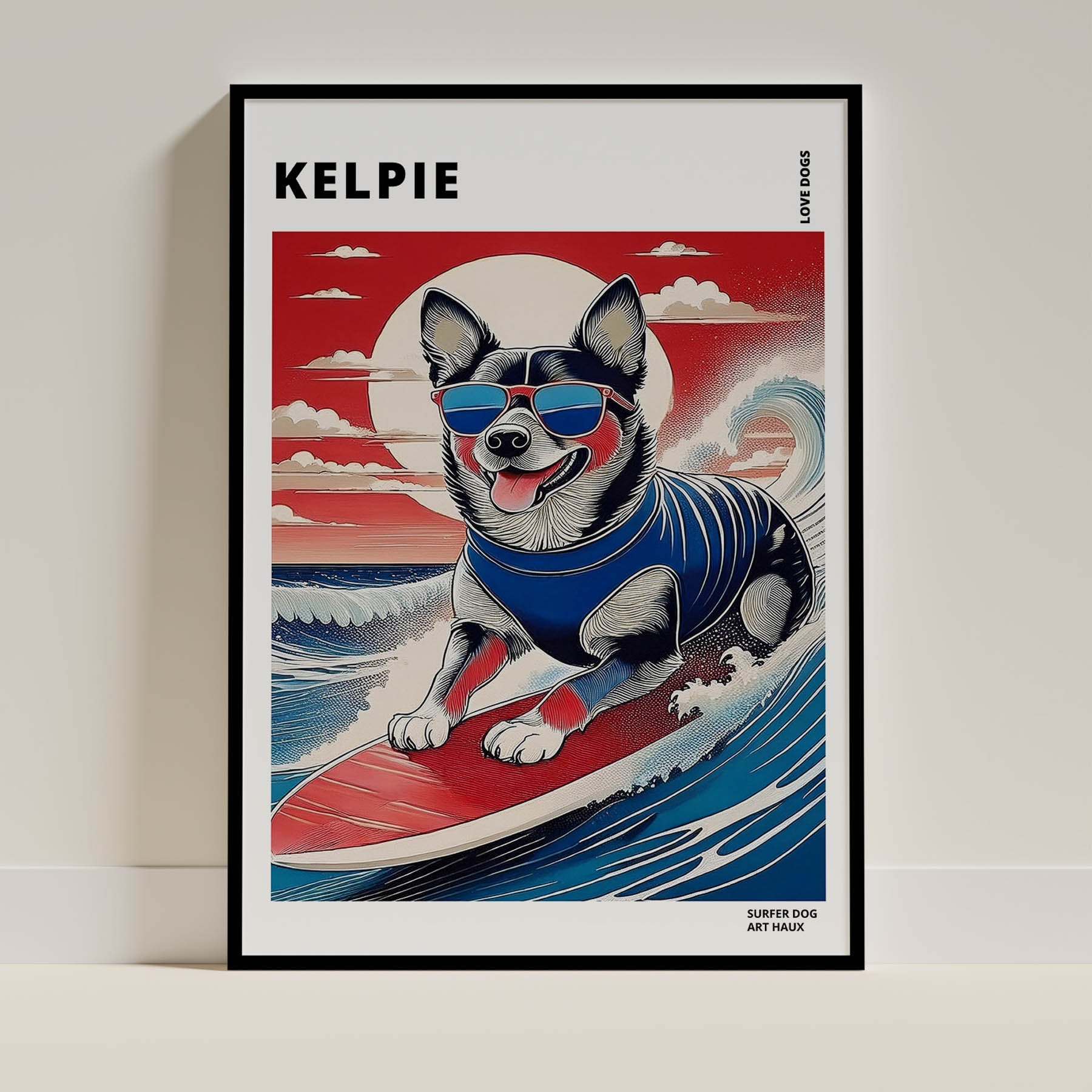 Kelpie Hokosai Surfer Dogs 1 image 0