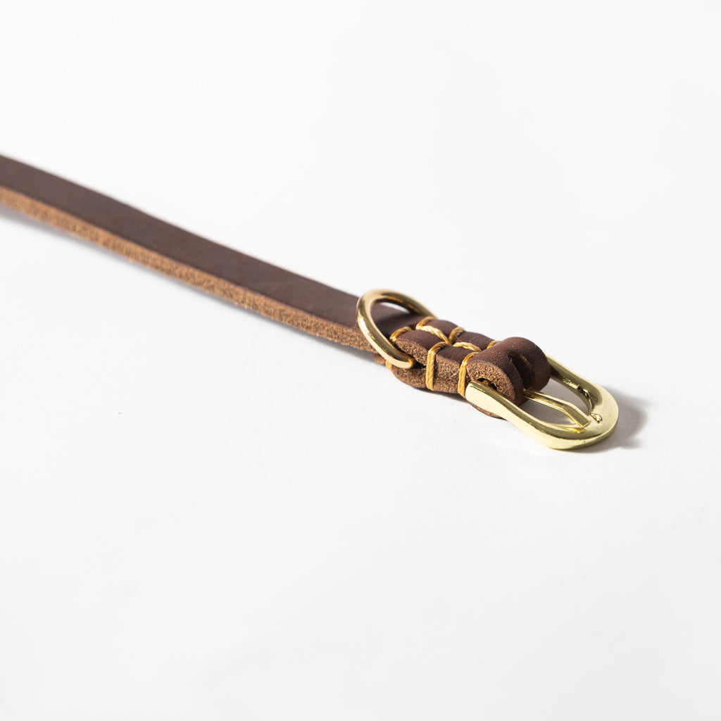 Tan Leather Dog Collar for Small - Medium Dogs & Cats - Image 12 | Dogsy & Co