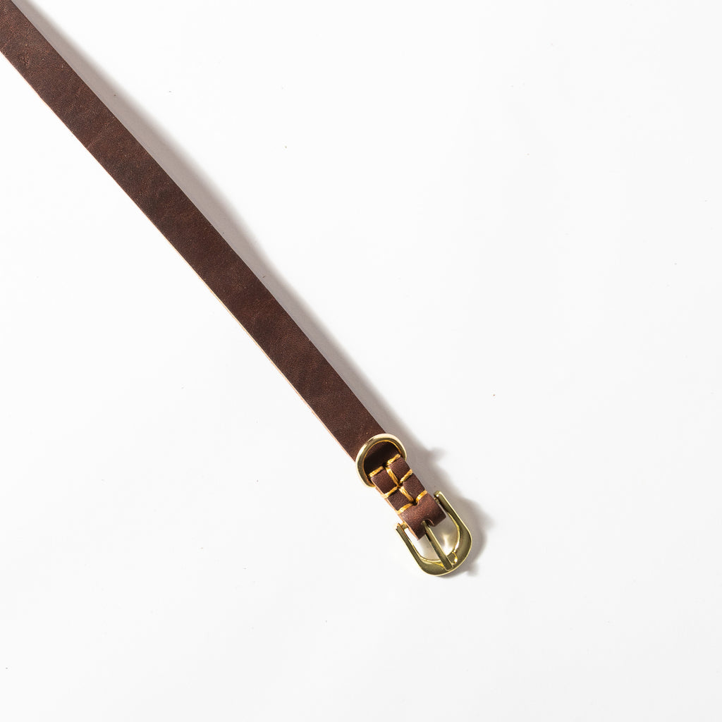Tan Leather Dog Collar for Small - Medium Dogs & Cats - Image 14 | Dogsy & Co