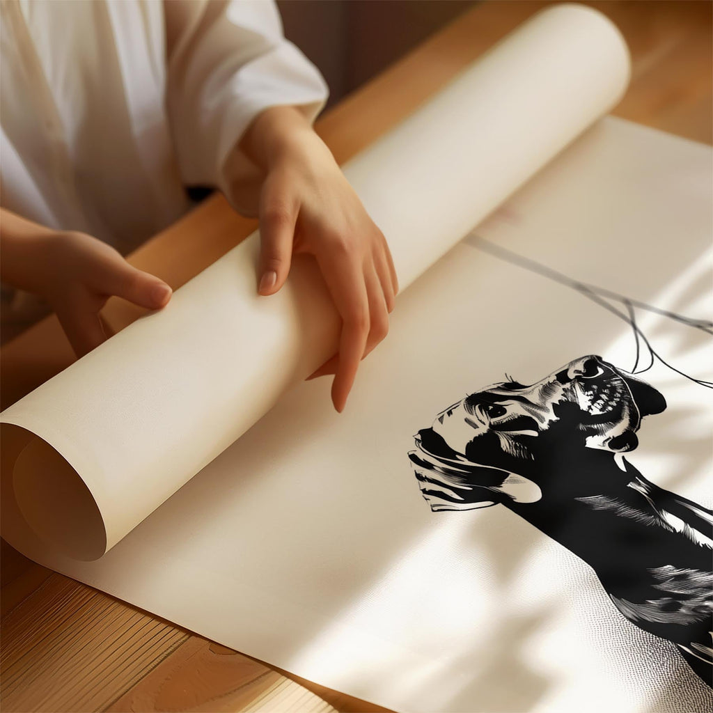 Great Dane DOGSY Series inspired by the Art of Banksy with text Dogsy image 1