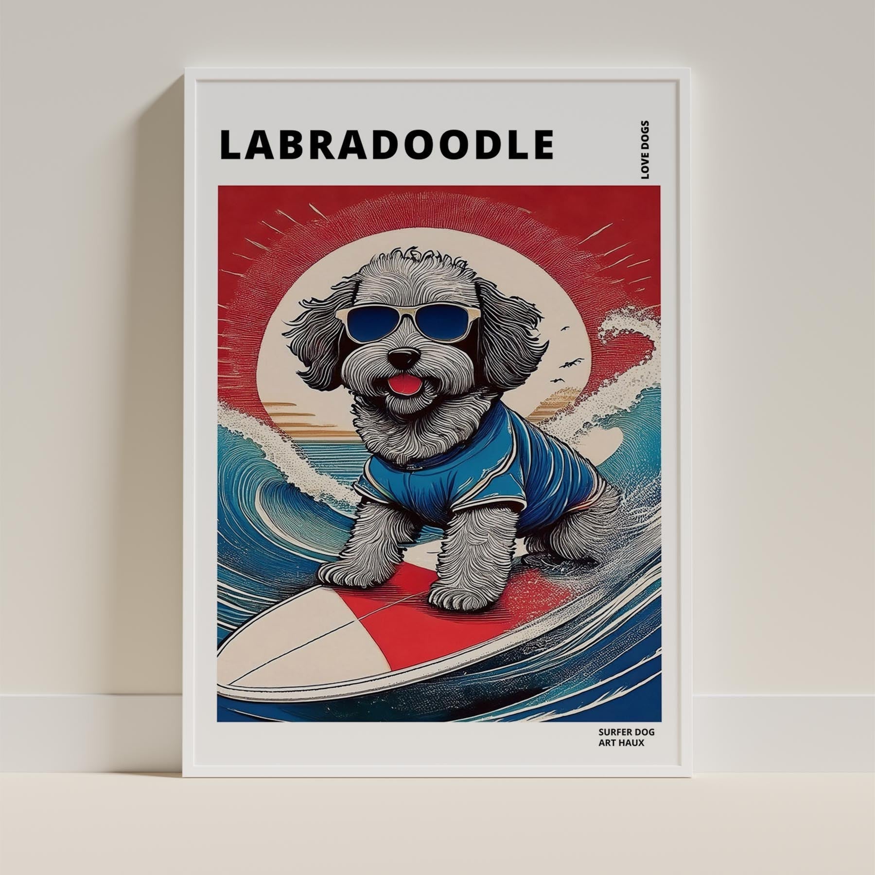 Labradoodle Hokosai Surfer Dogs 1 image 9