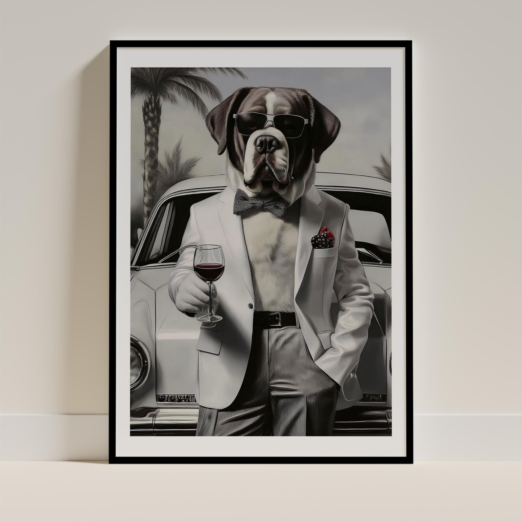 Saint Bernard Dog Art Print Unframed Vol 1 | 11 Unique Designs | Wall Art Gift for Dog Lovers - Image 5 | Dogsy & Co
