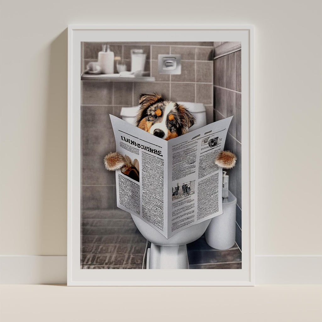 Australian Shepherd Toilet Humour Dog Series 4 image 9