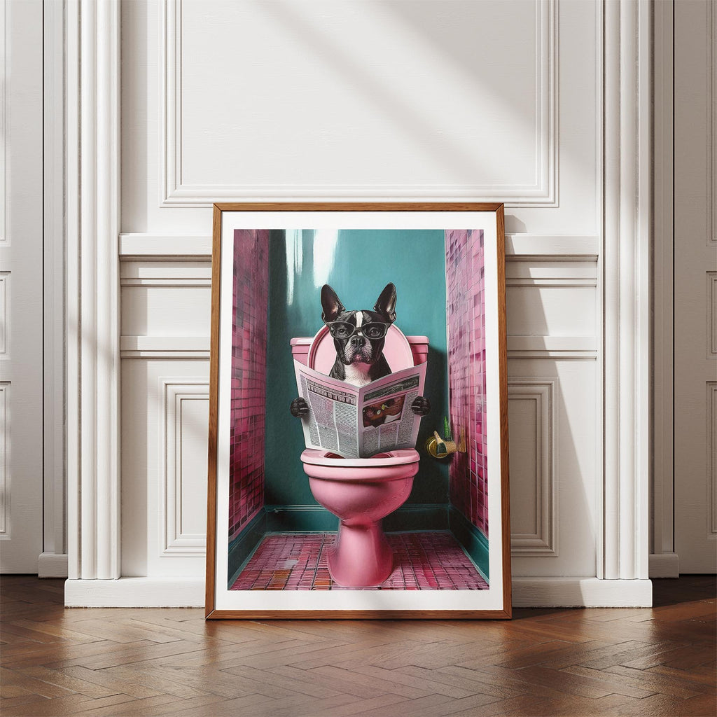 Boston Terrier Toilet Humour Dog Series 4 image 4
