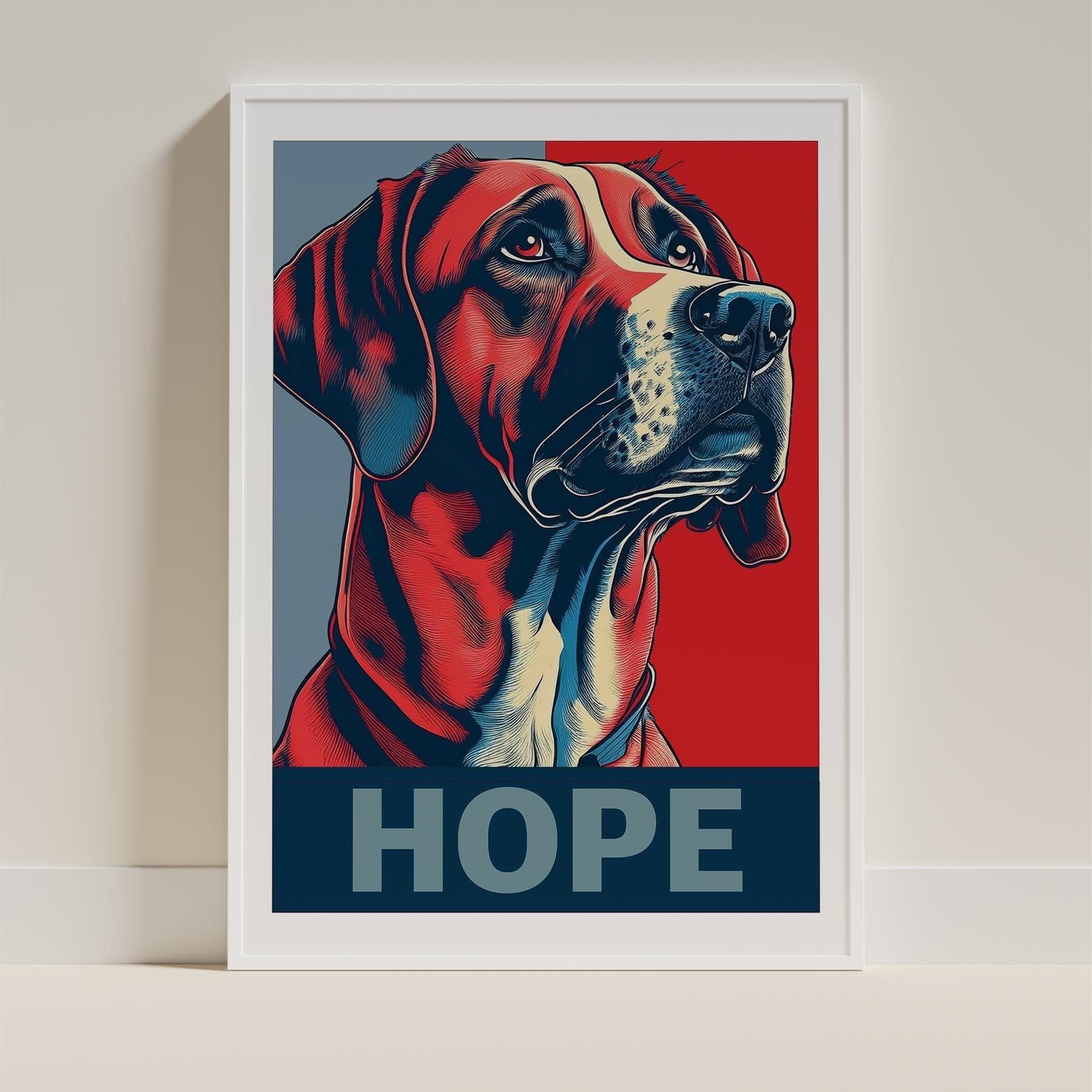 Rhoedesian Ridgeback HOPE Series Inspired by the Obama Poster image 9