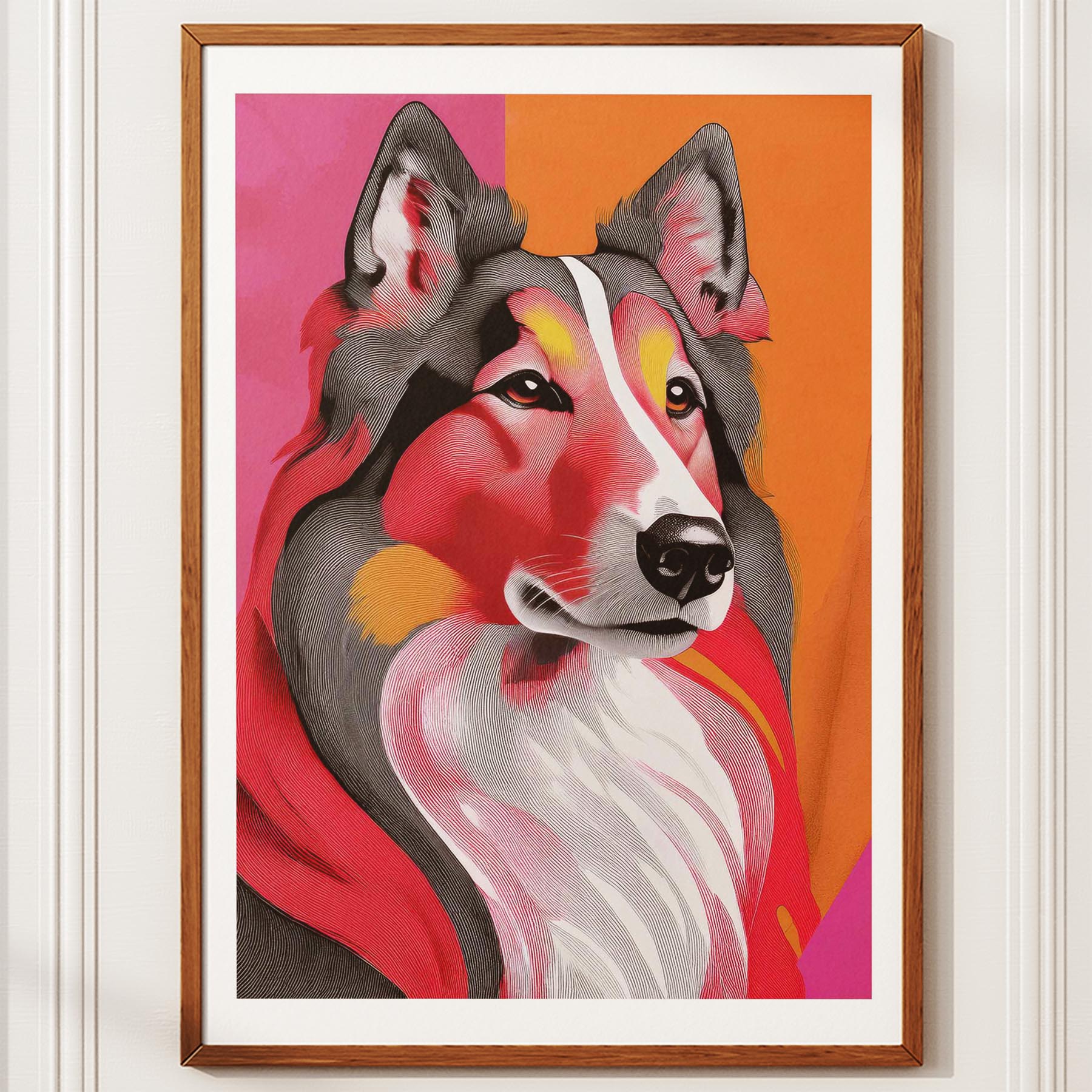 Rough Smooth Collie Modern Pop Dog Series image 10