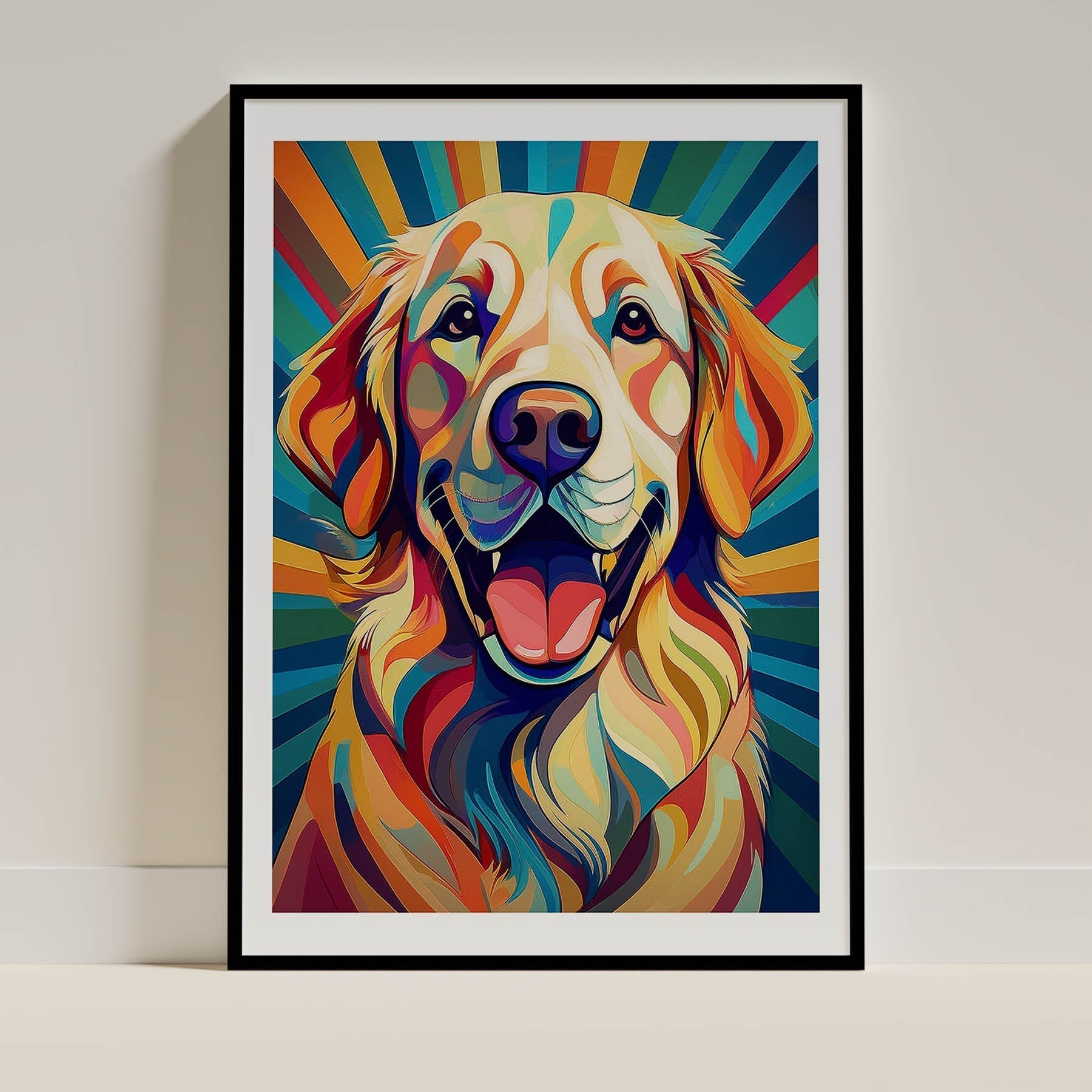 Golden Retriever Dog Art Print Unframed Vol 2 | 11 Unique Designs | Wall Art Gift for Dog Lovers - Image 10 | Dogsy & Co