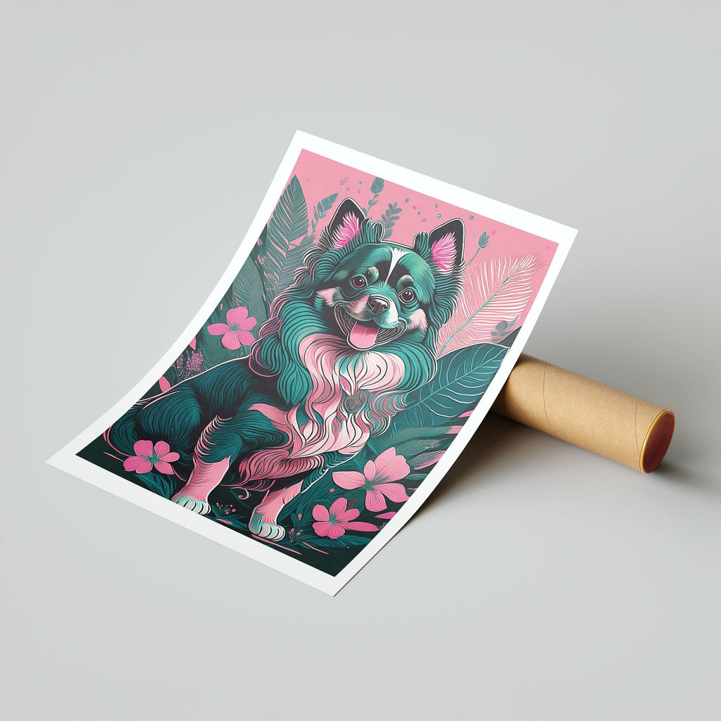 German Spitz Flowery Dog image 7