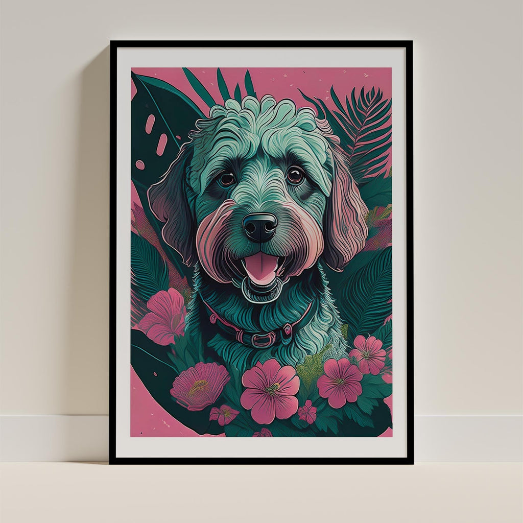 Groodle 2 Flowery Dog image 11