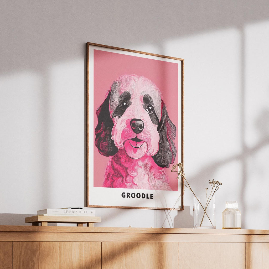 Groodle Pink and Black Dog Series 1 image 5