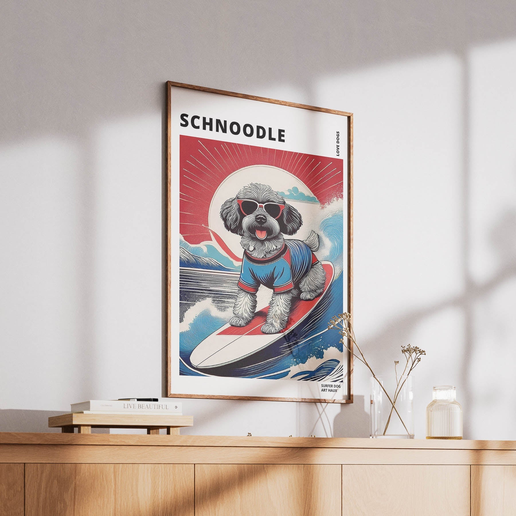 Schnoodle Hokosai Surfer Dogs 1 image 6