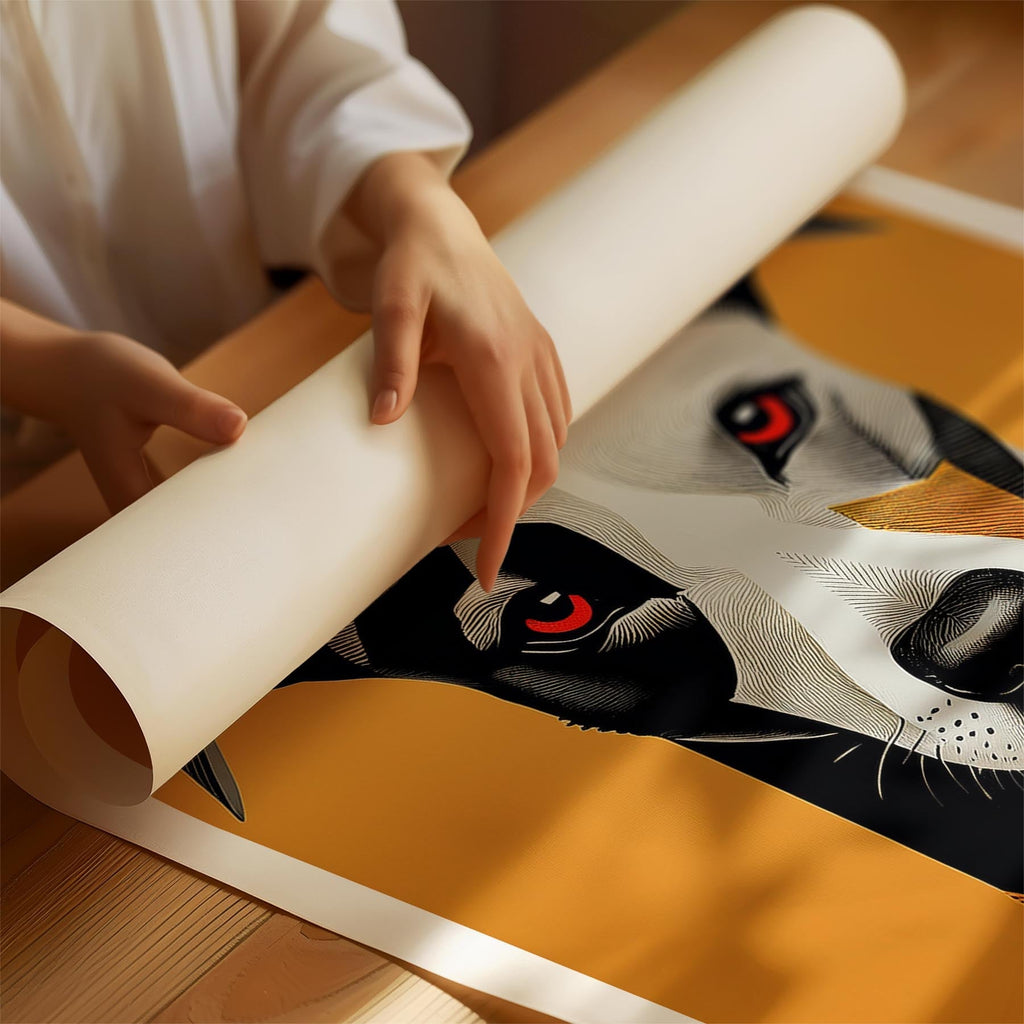 Whippet Geometric Orange Series image 1