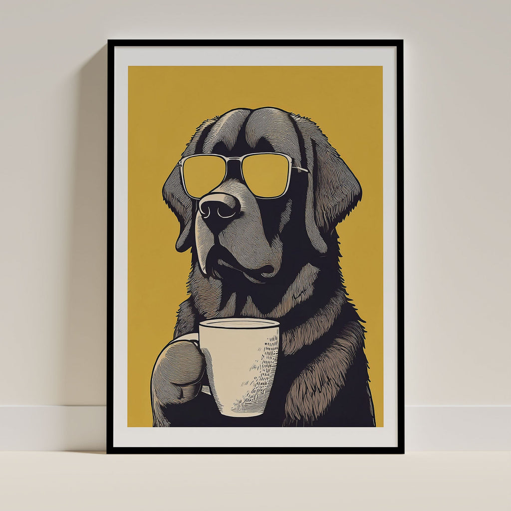 Newfoundland Chillin Coffee Dog image 0