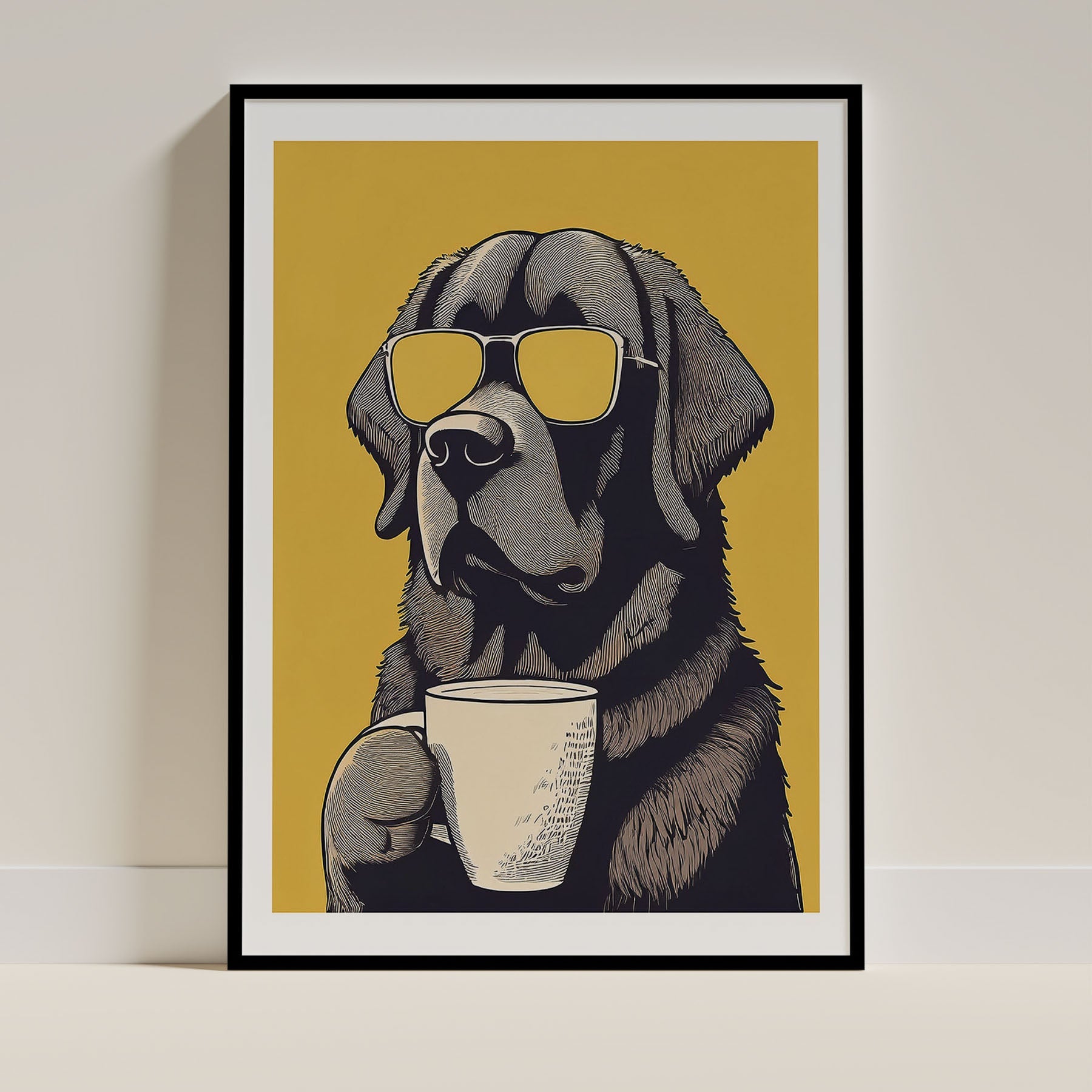 Newfoundland Chillin Coffee Dog image 0