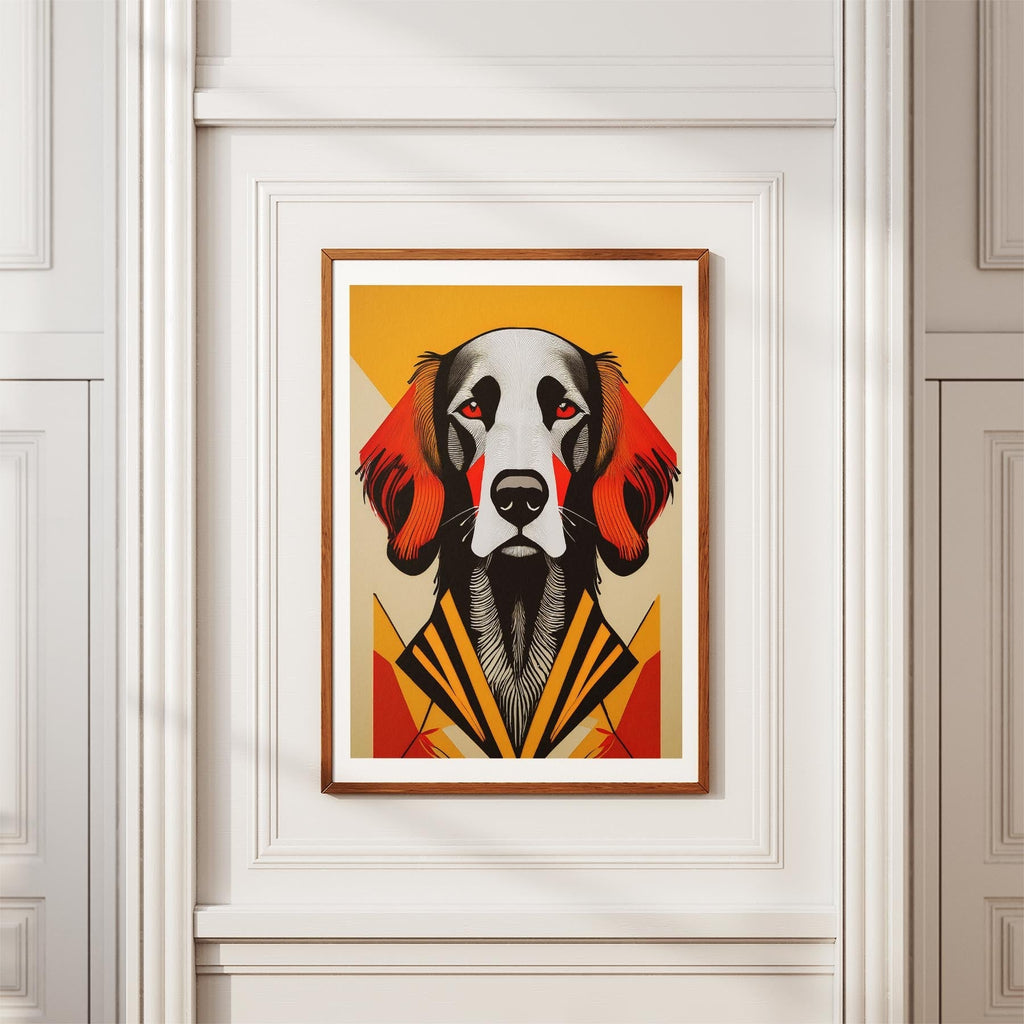 Gordon Setter Geometric Orange Series image 3