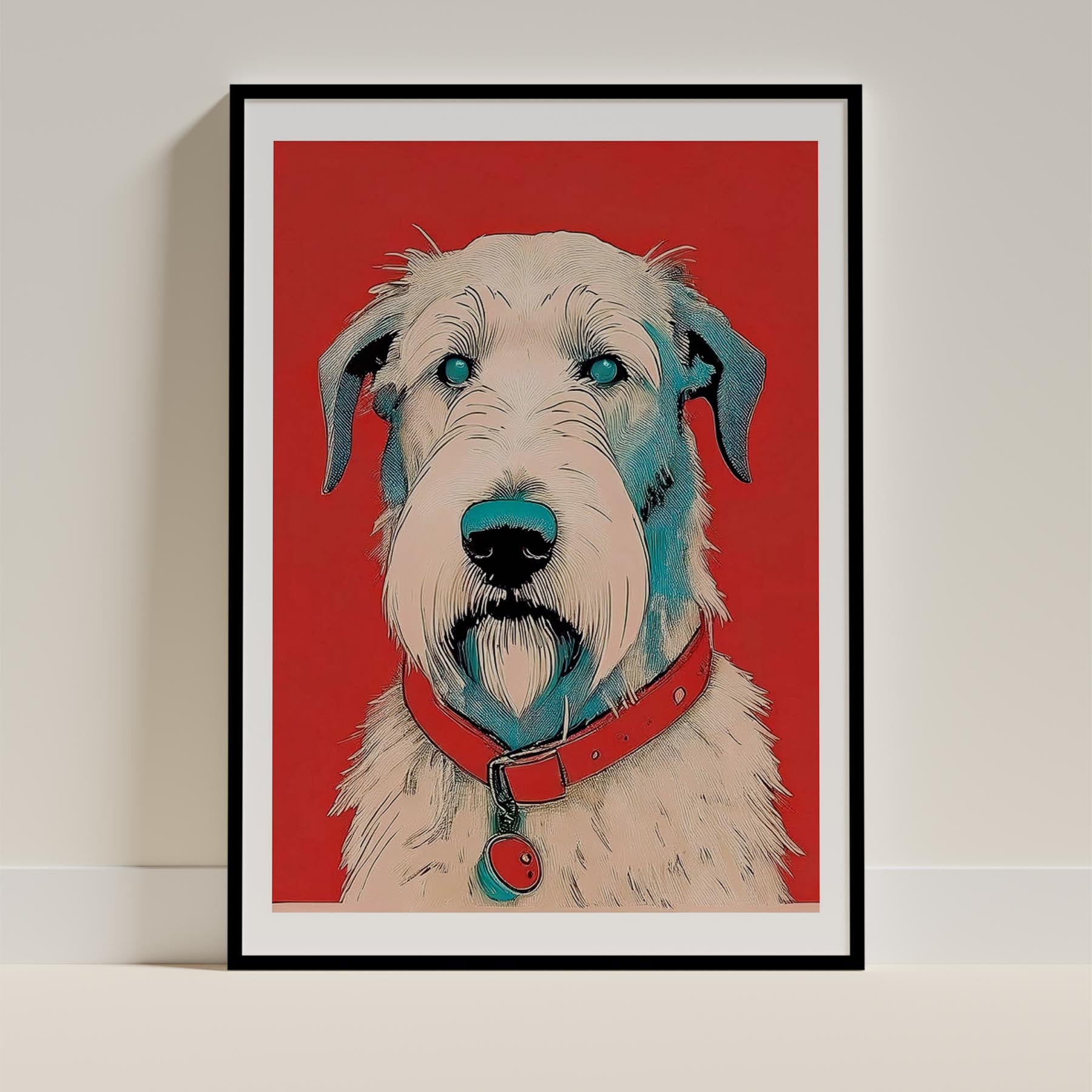 Irish Wolfhound Dog Art Print Unframed | 11 Unique Designs | Wall Art Gift for Dog Lovers | Dogsy & Co
