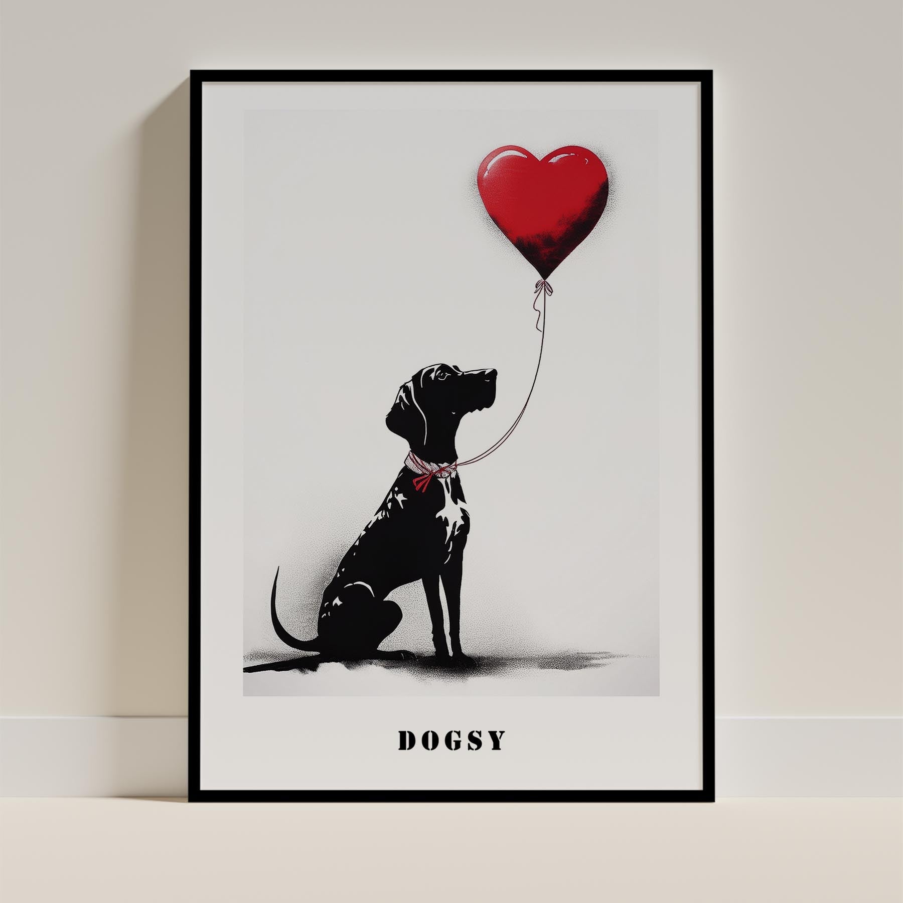 English Pointer DOGSY Series inspired by the Art of Banksy with text Dogsy image 11