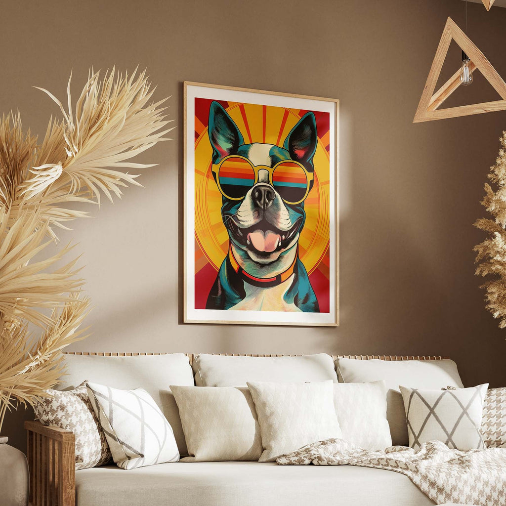 Boston Terrier In Colourful Sunnies 2 image 5