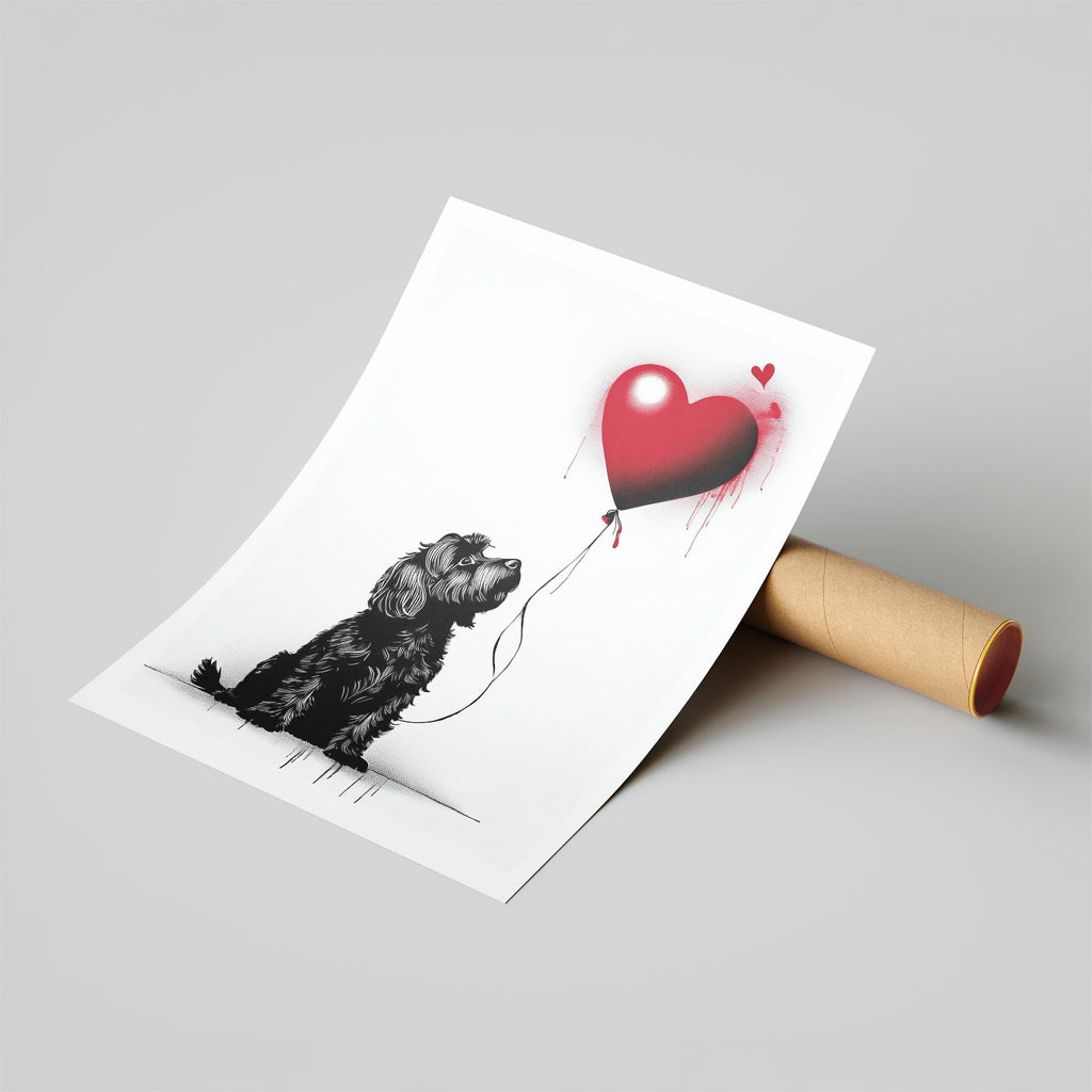 Australian Silky Terrier DOGSY Series inspired by the Art of Banksy image 6