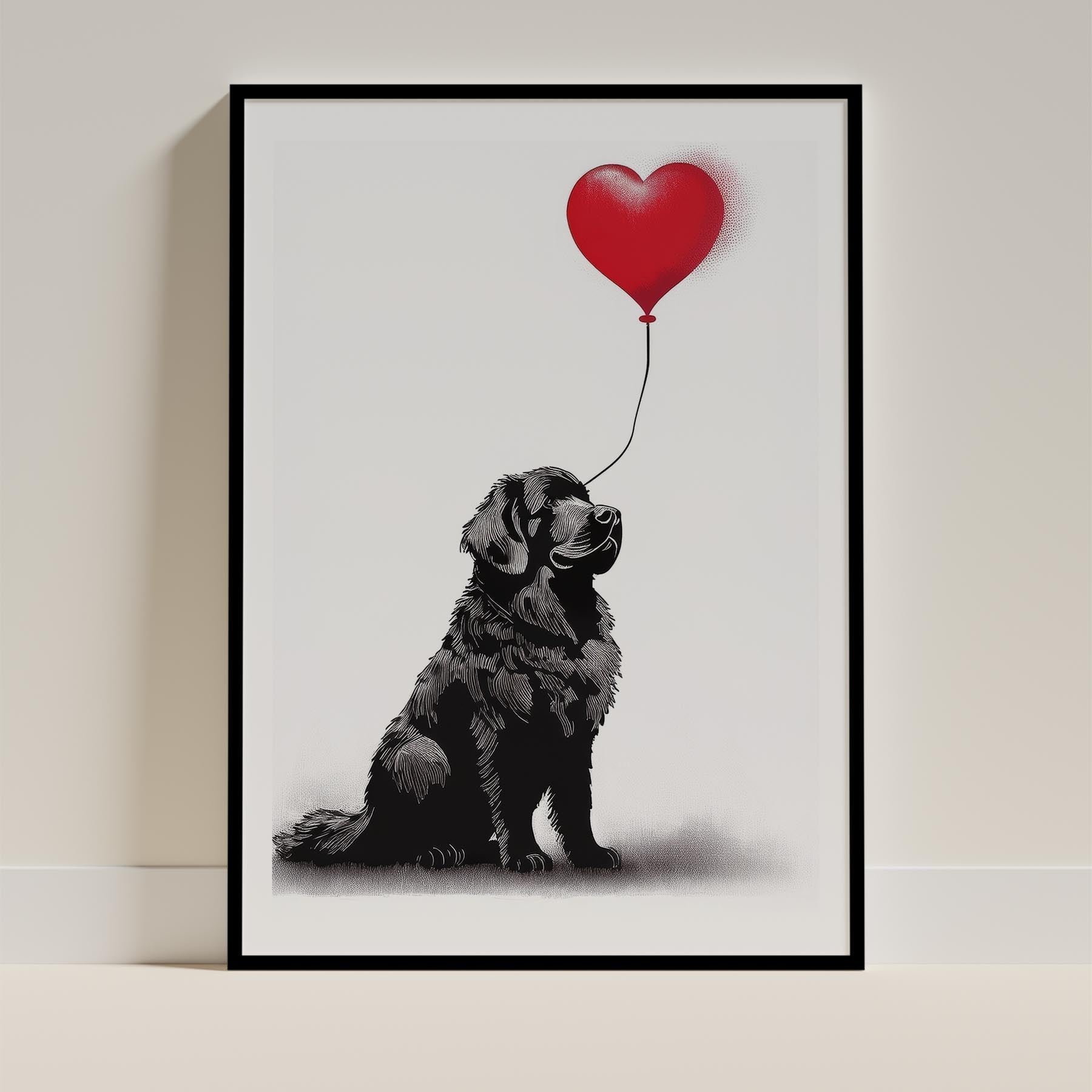 Newfoundland Dog Art Print Unframed Vol 1 | 11 Unique Designs | Wall Art Gift for Dog Lovers - Image 6 | Dogsy & Co