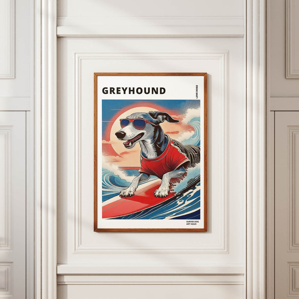 Grey Hound Hokosai Surfer Dogs 1 image 2