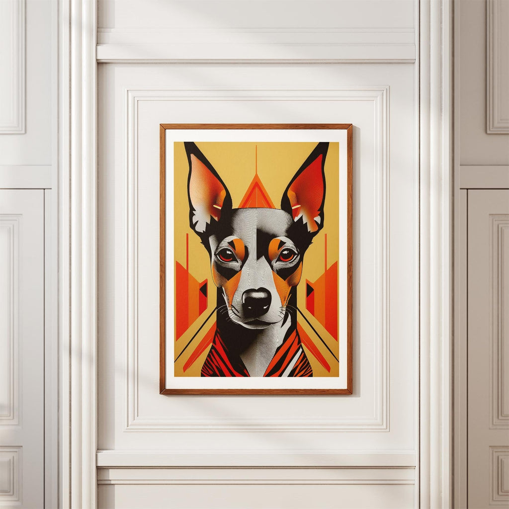 Miniature Pinscher Geometric Orange Series image 3