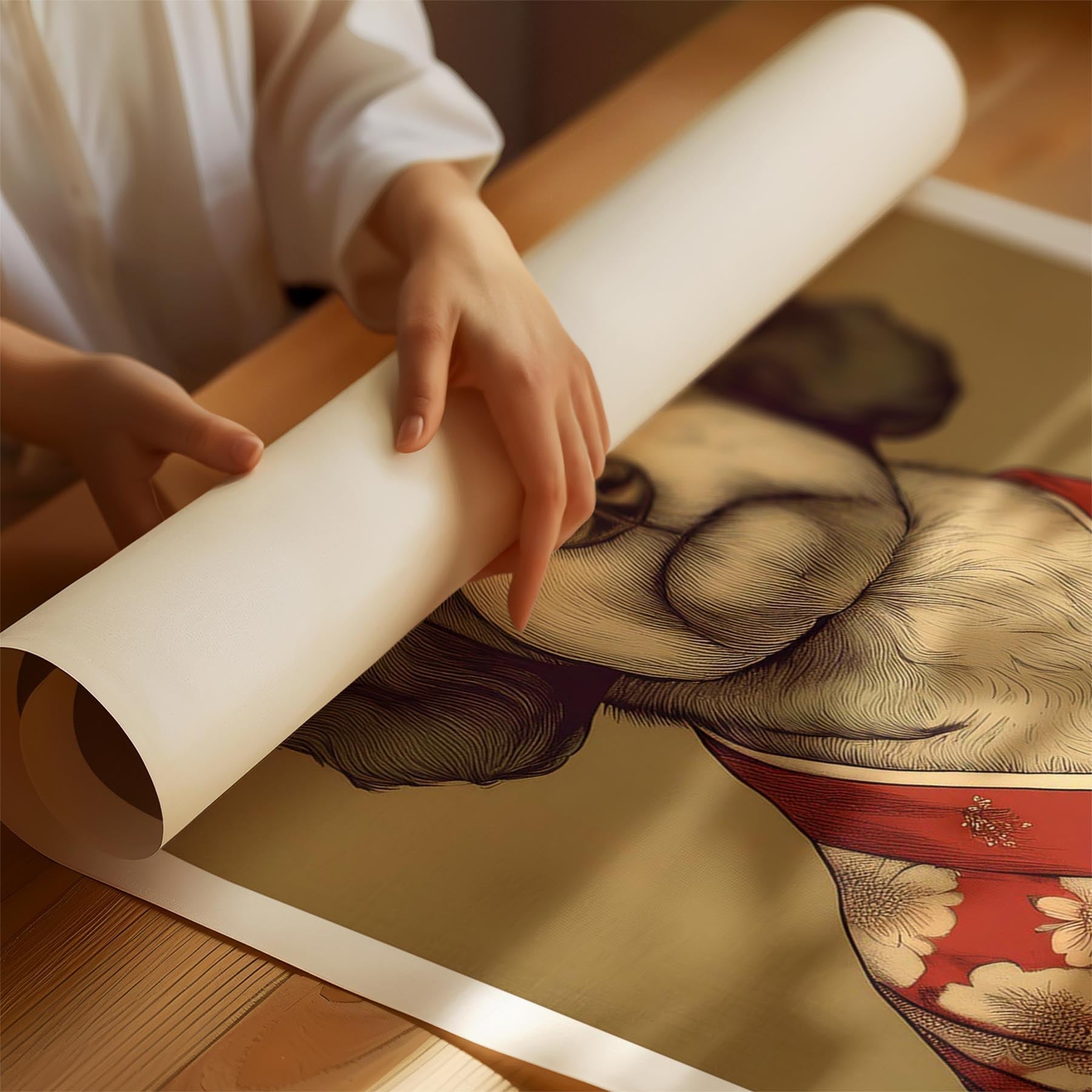 Spanish Water Dog Japanse Kimono Dog Series image 1