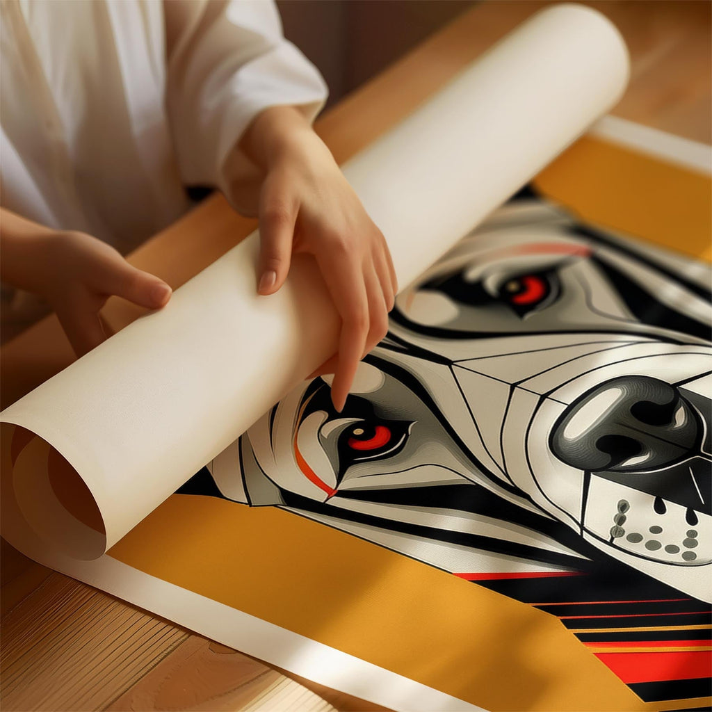 Shar Pei Geometric Orange Series image 1