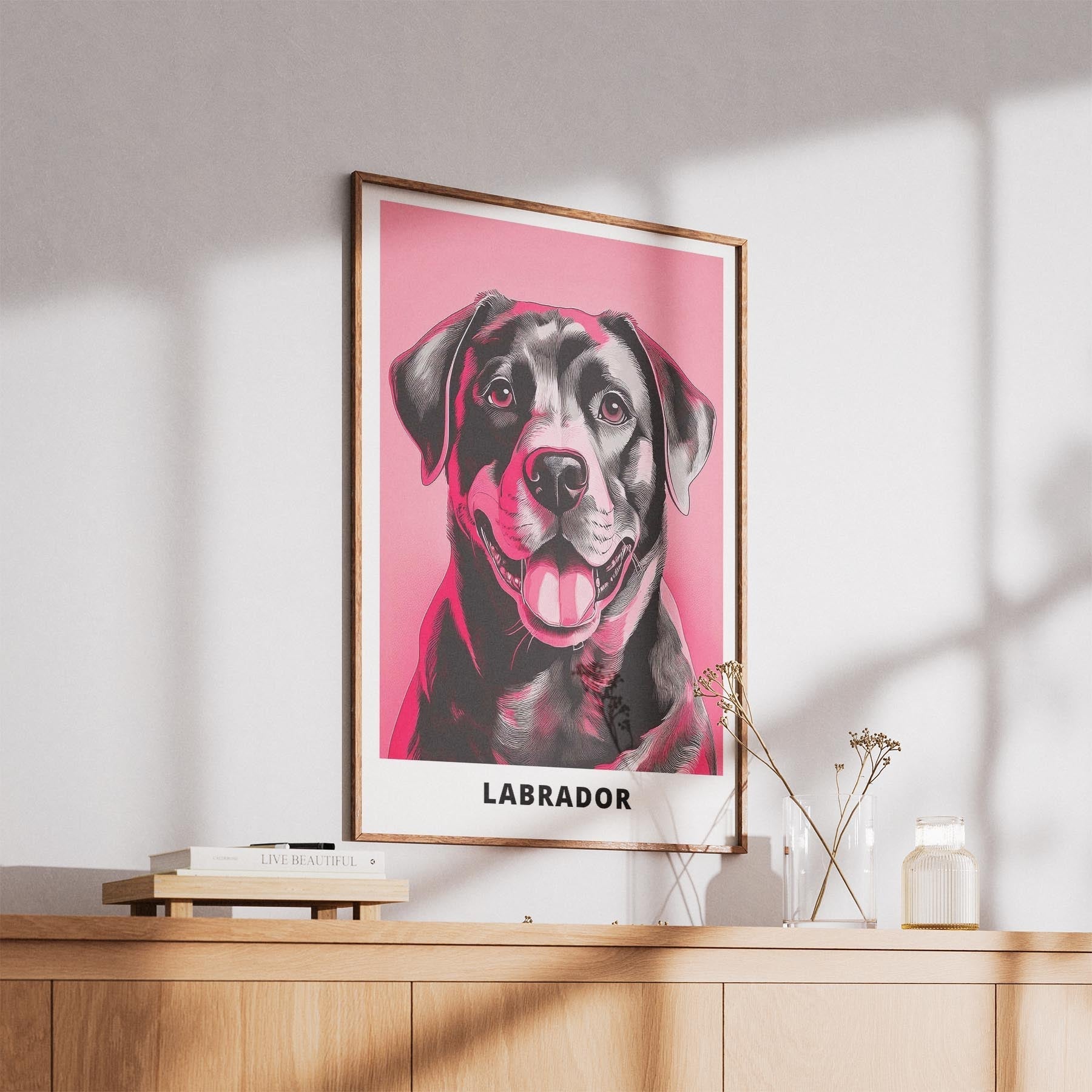Labrador Retriever Pink and Black Dog Series 5 image 5