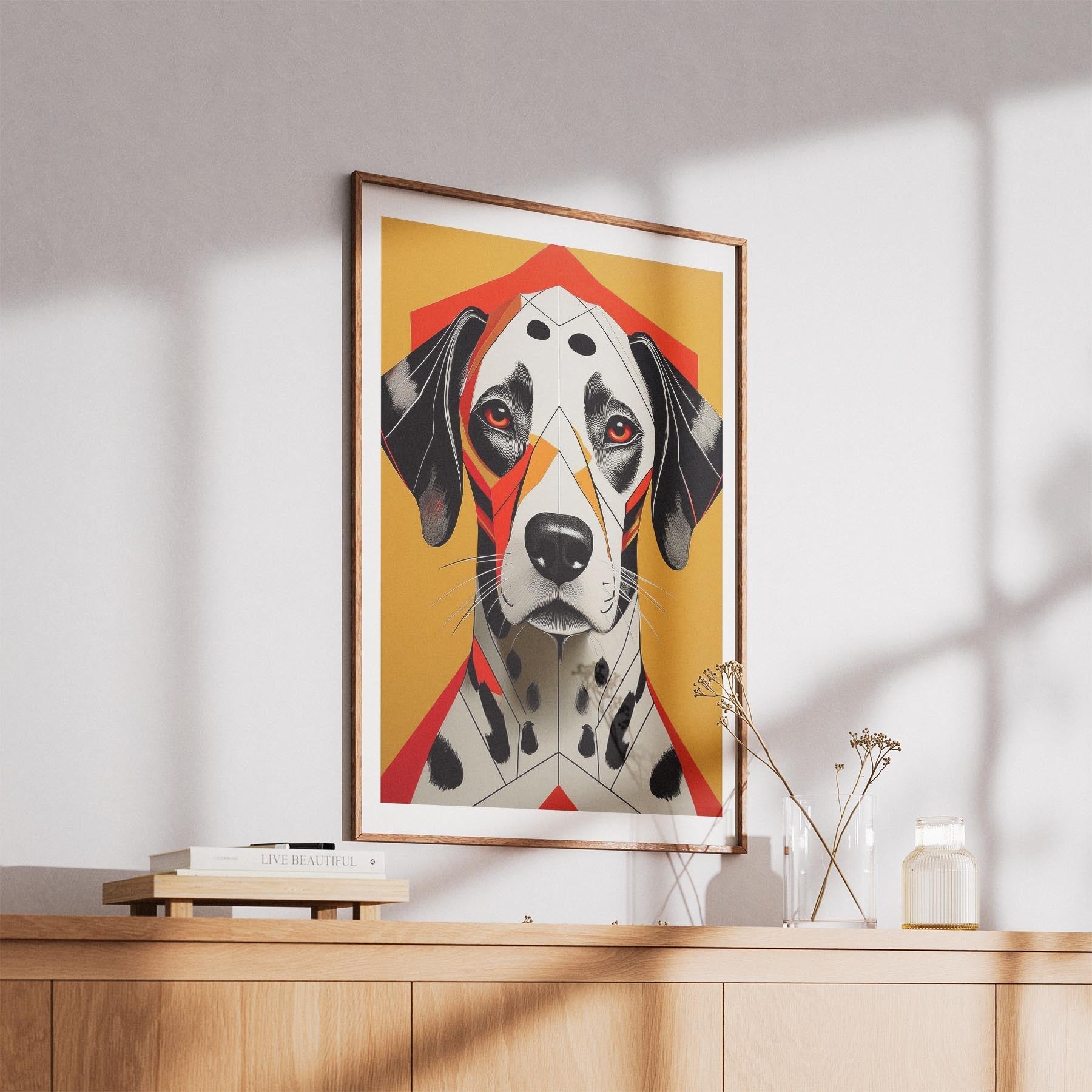 Dalmatian Geometric Orange Series image 5