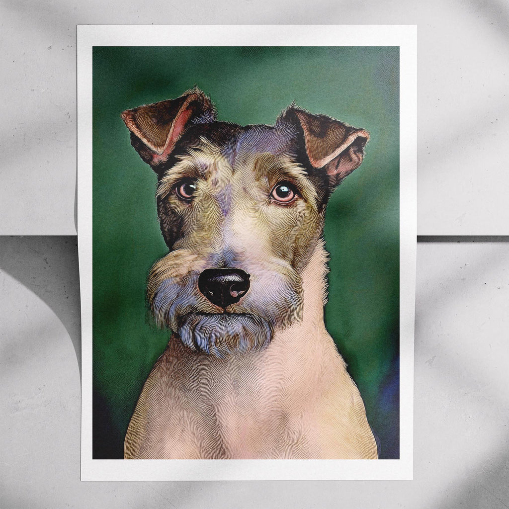 Fox Terrier Green Painted Series image 7