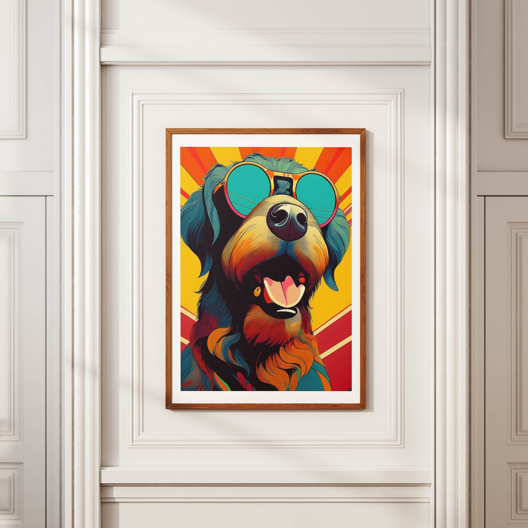 Rottweiler In Colourful Sunnies 1 image 2