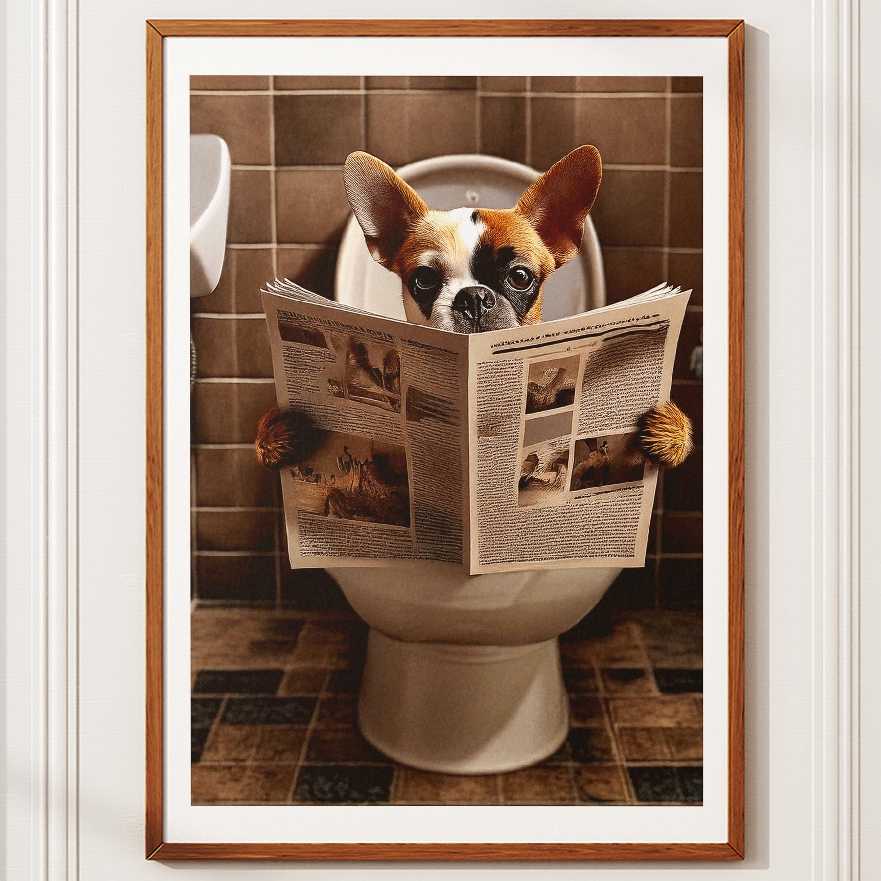 Boston Terrier Toilet Humour Dog Series 1 image 10