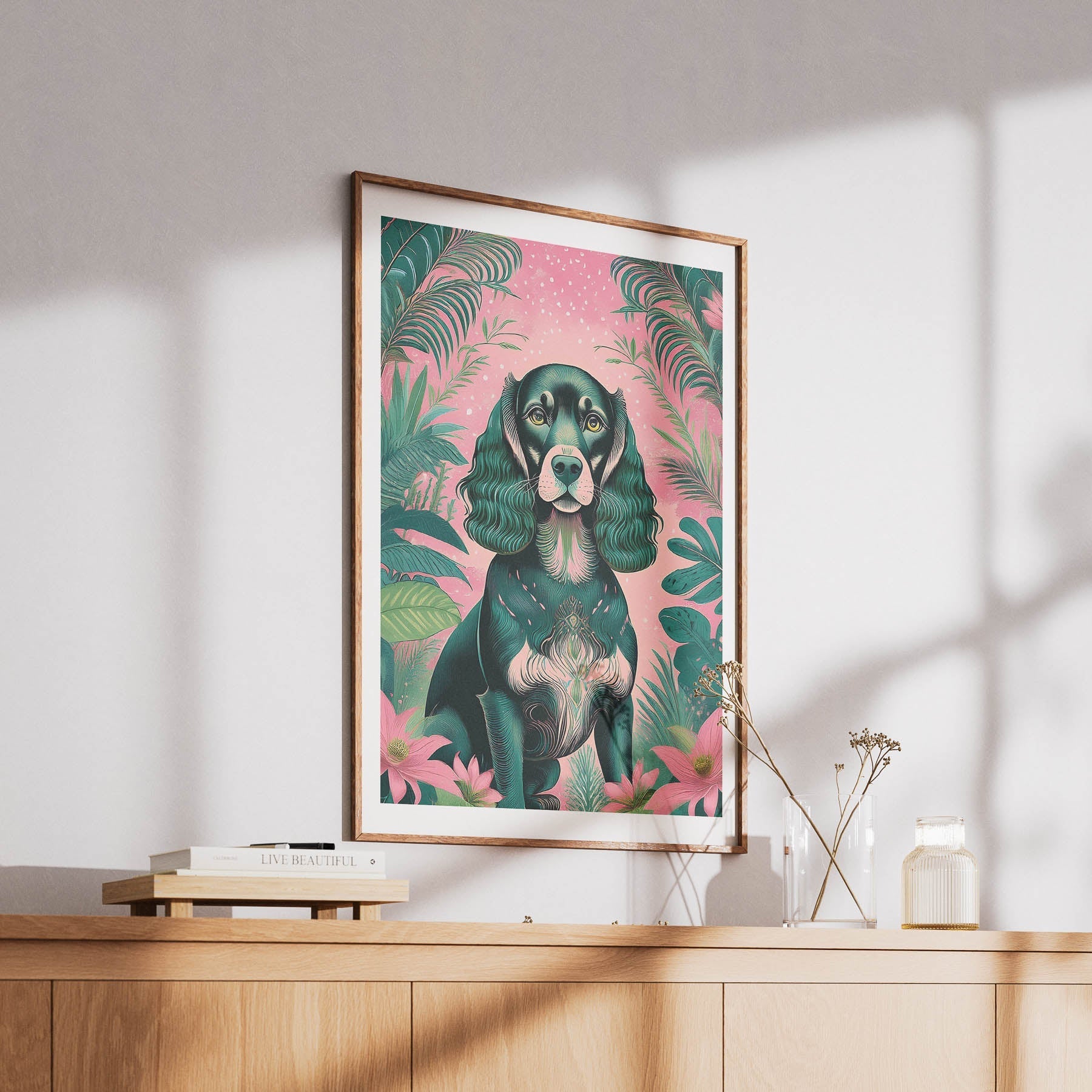 Cocker Spaniel Flowery Dog image 6