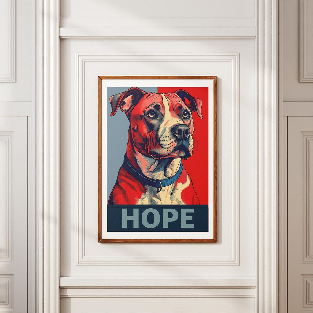 American Staffordshire Terrier HOPE Series Inspired by the Obama Poster image 3