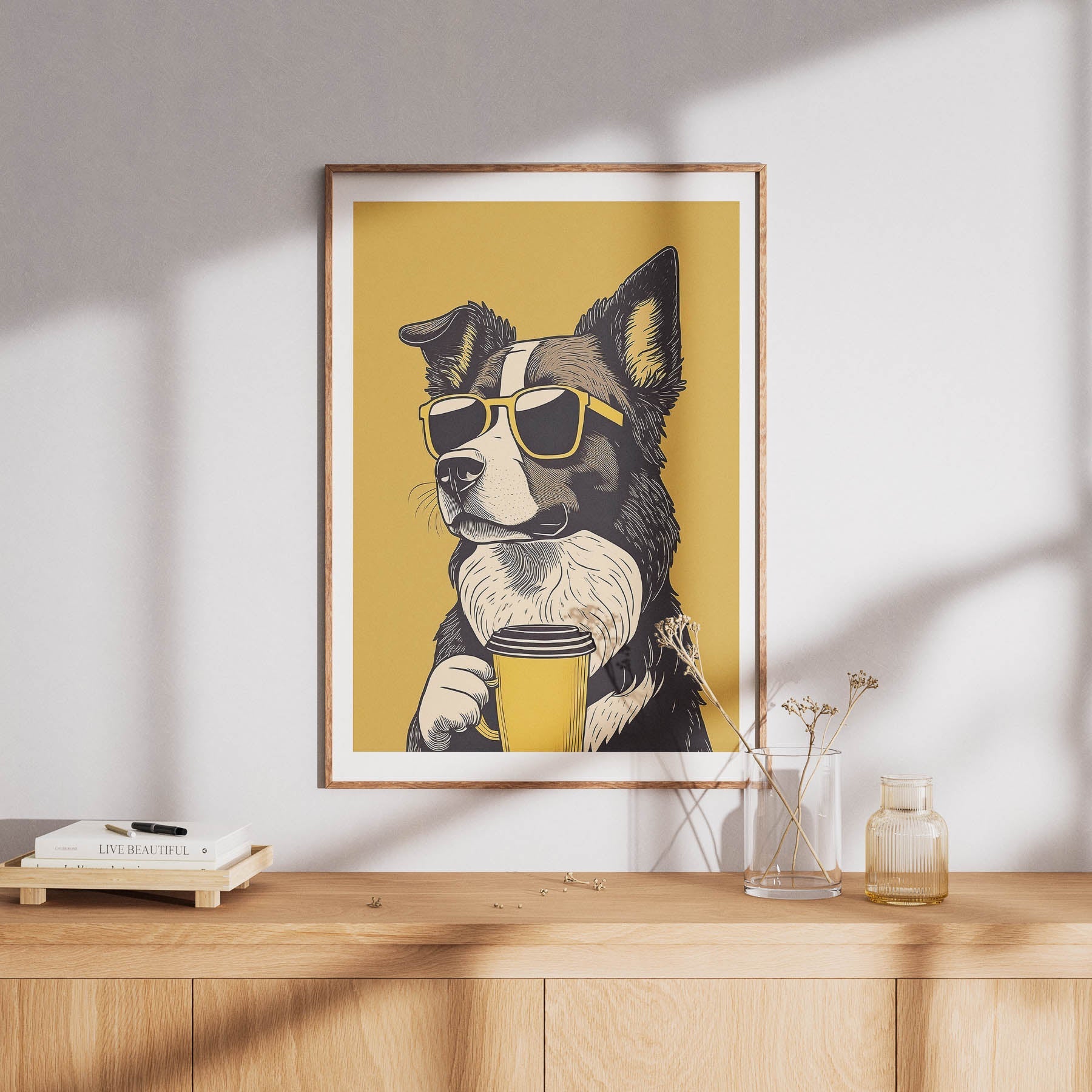 Boder Collie Chillin Coffee Dog image 8