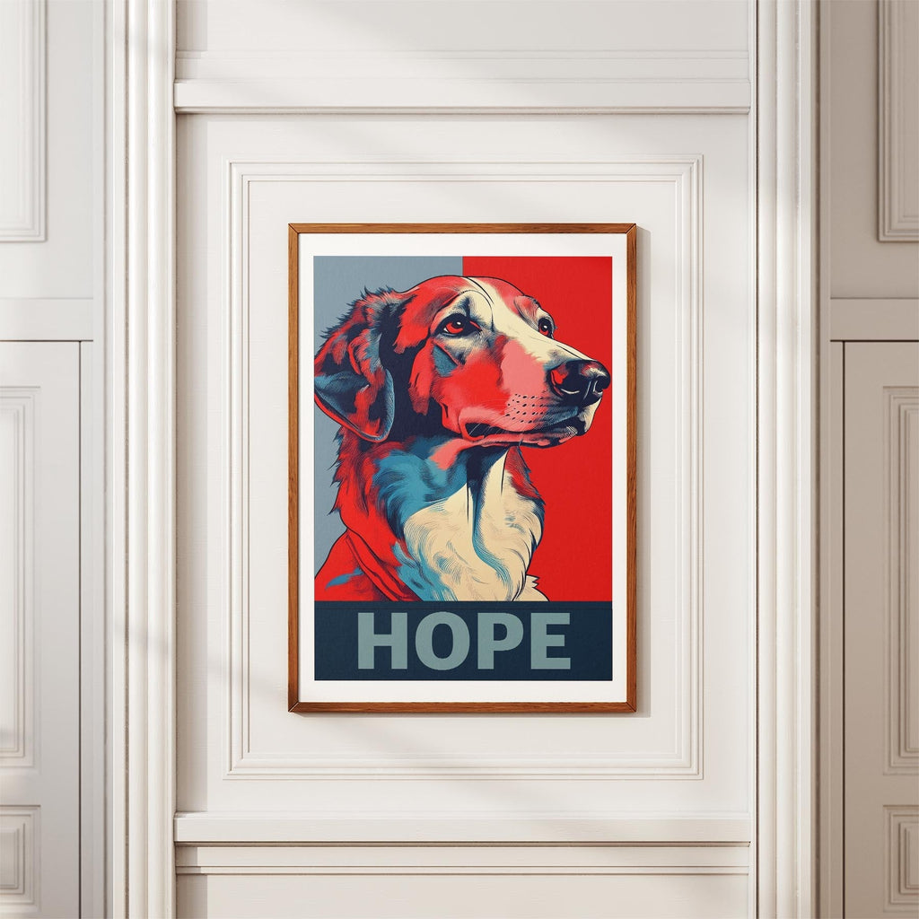 Borzoi HOPE Series Inspired by the Obama Poster image 3