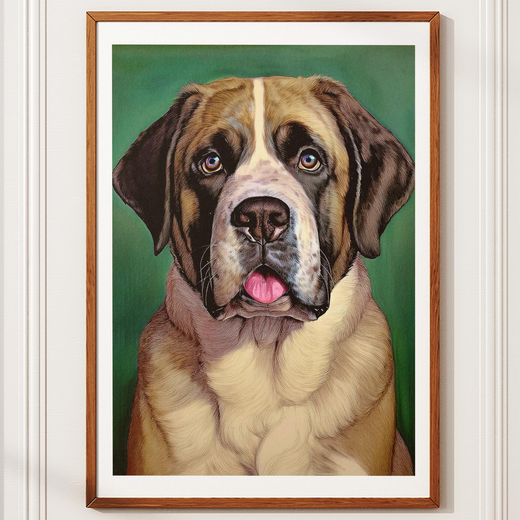 Saint Bernard Green Painted Series image 10