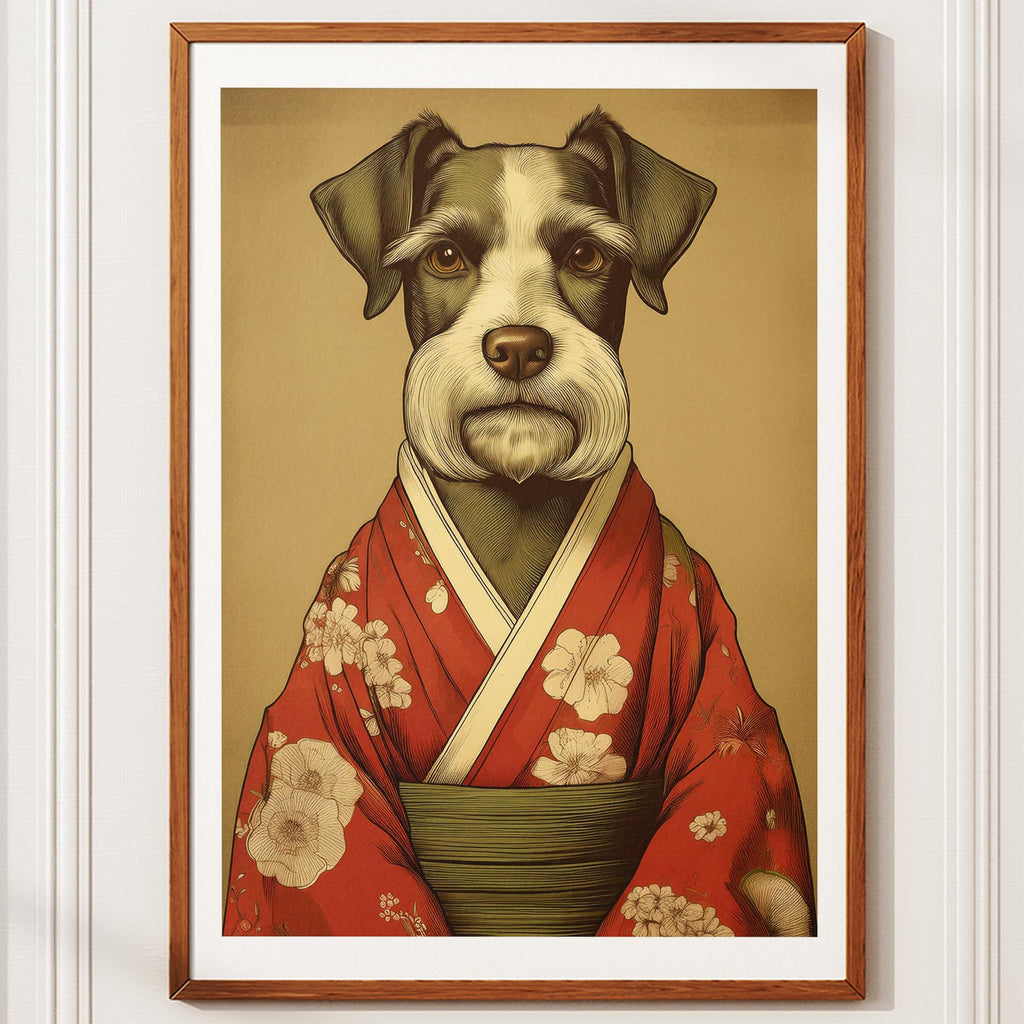 Schnauzer Japanse Kimono Dog Series image 10
