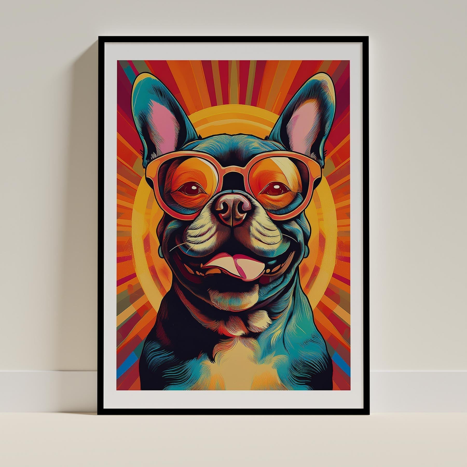 French Bull Dog Dog Art Print Unframed | 4 Unique Designs | Wall Art Gift for Dog Lovers - Image 2 | Dogsy & Co