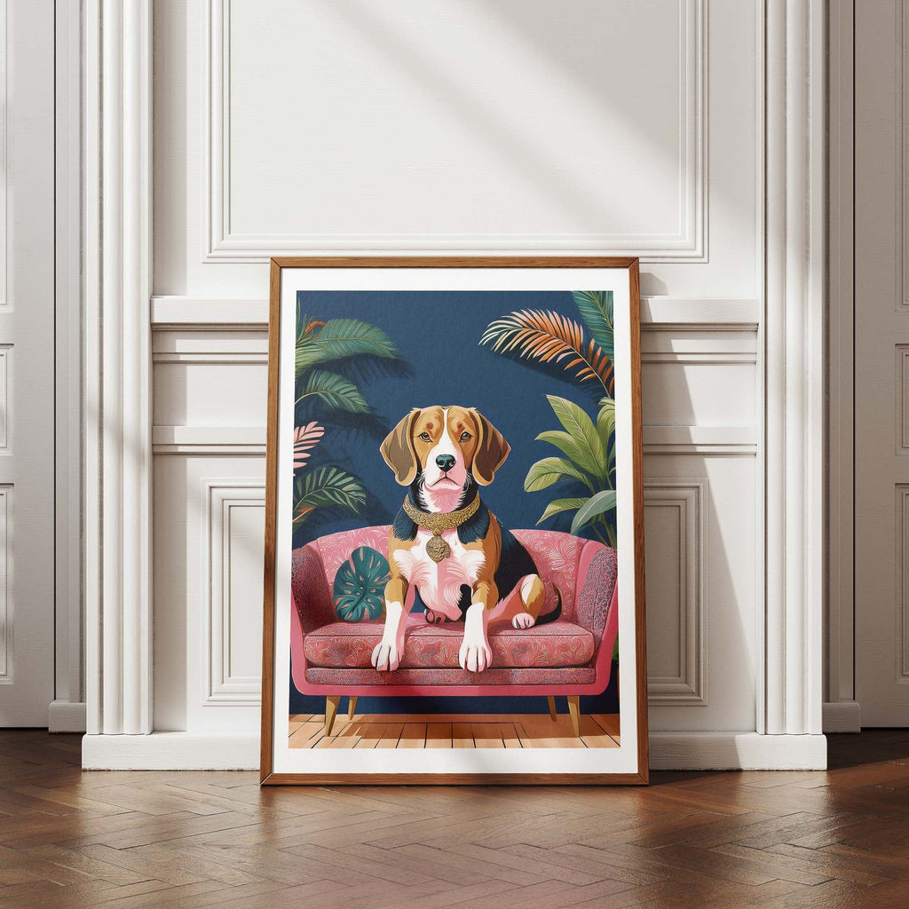 Beagle Just Lounging Around image 4